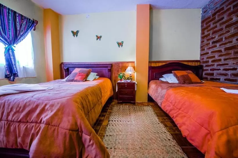 Bed in Hotel Donde Ivan