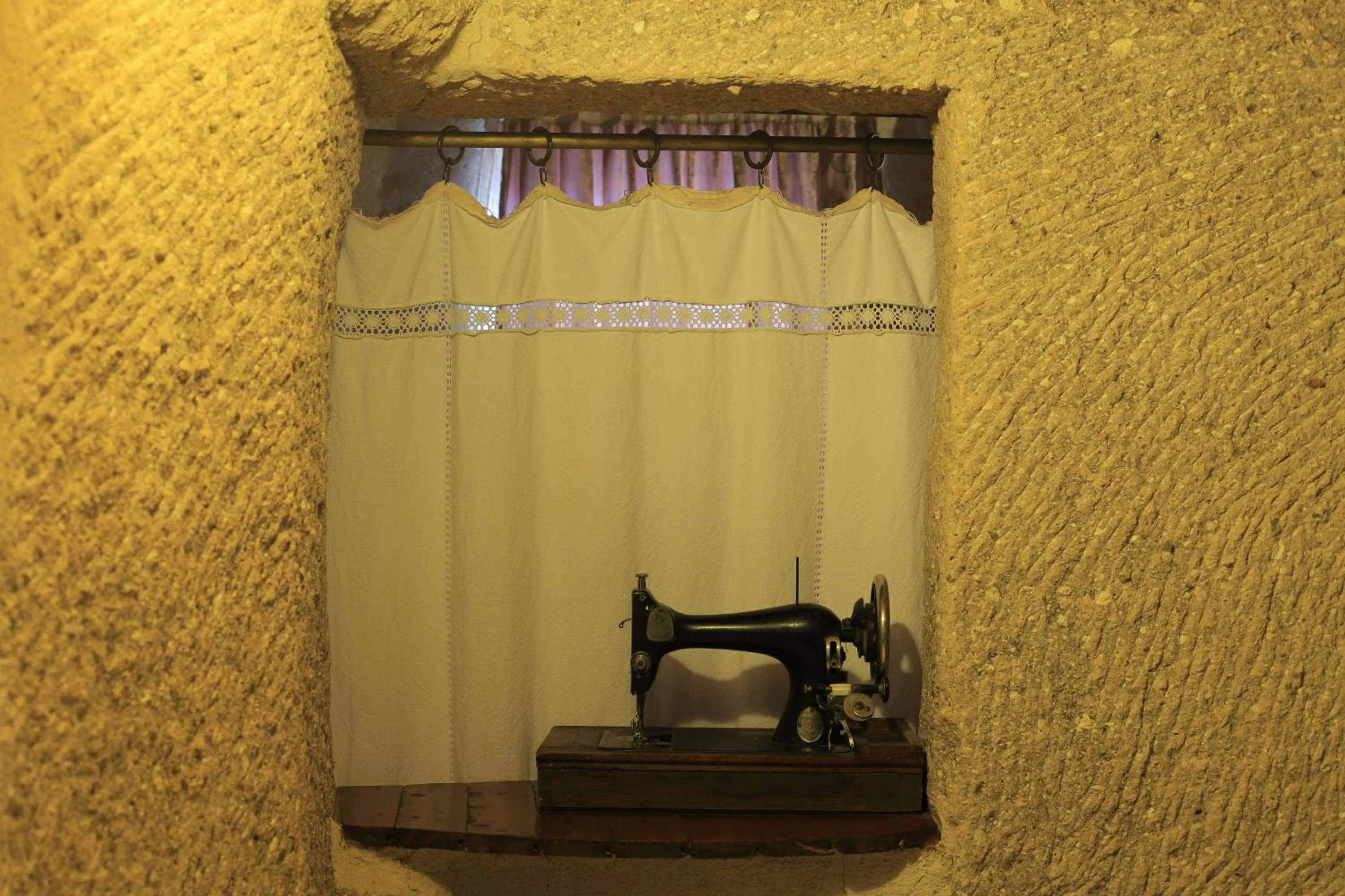 Seating area in Antique Terrace Cave Suites