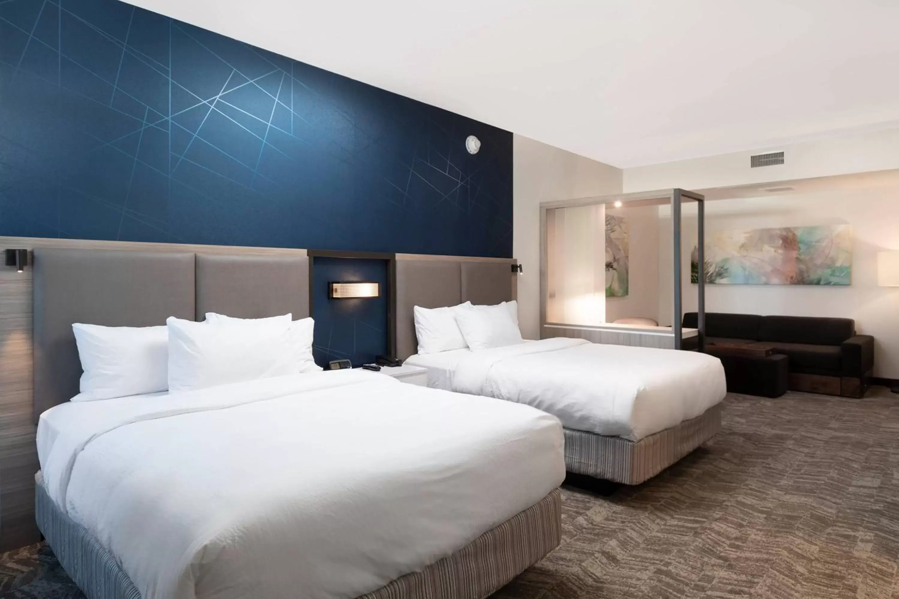 Suite with Two Queen Beds and Trundle Bed - Hearing Accessible in SpringHill Suites by Marriott Cape Canaveral Cocoa Beach Suite with Two Queen Beds and Trundle Bed - Hearing Accessible in SpringHill Suites by Marriott Cape Canaveral Cocoa Beach