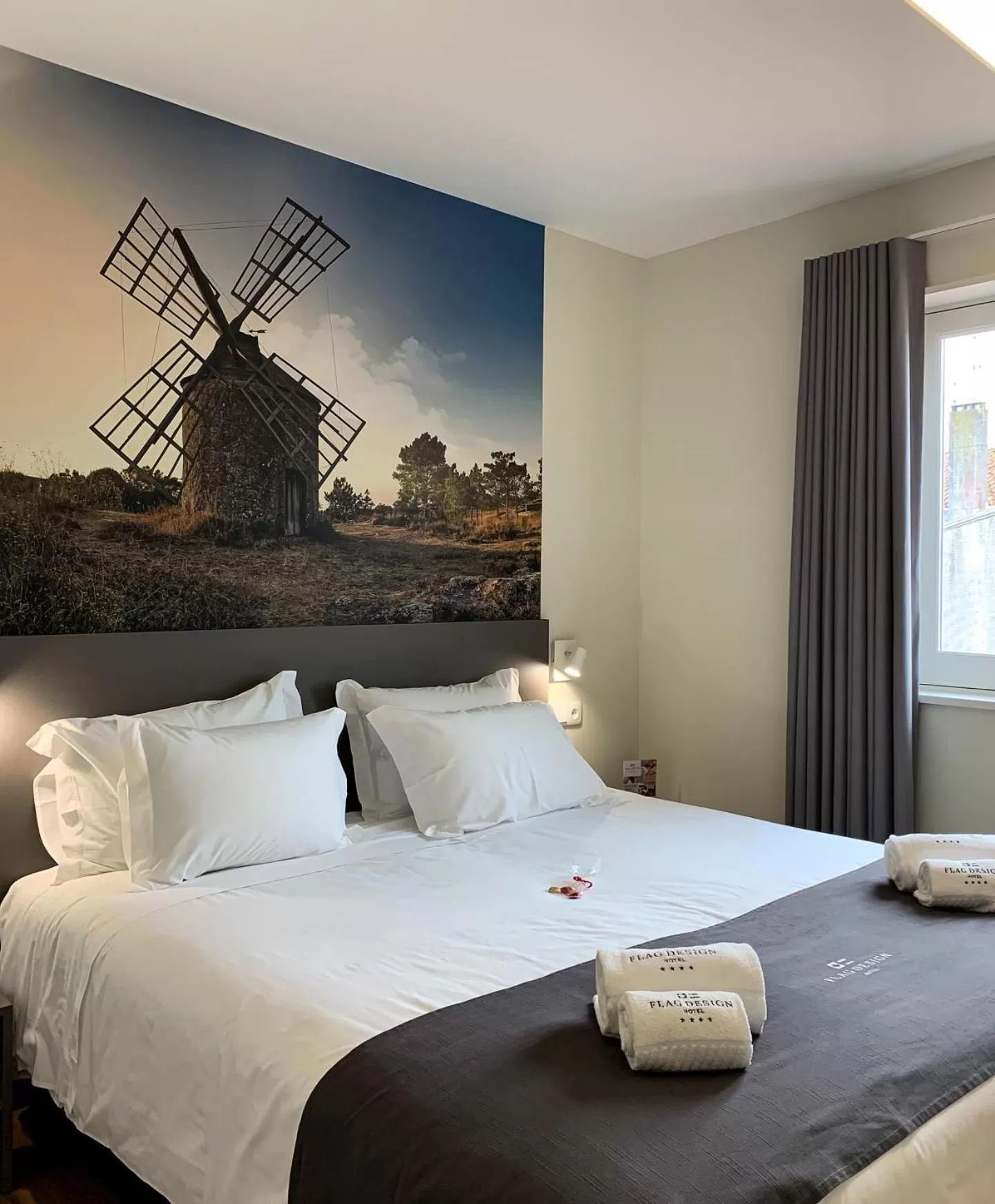 Bed in Flag Design Hotel