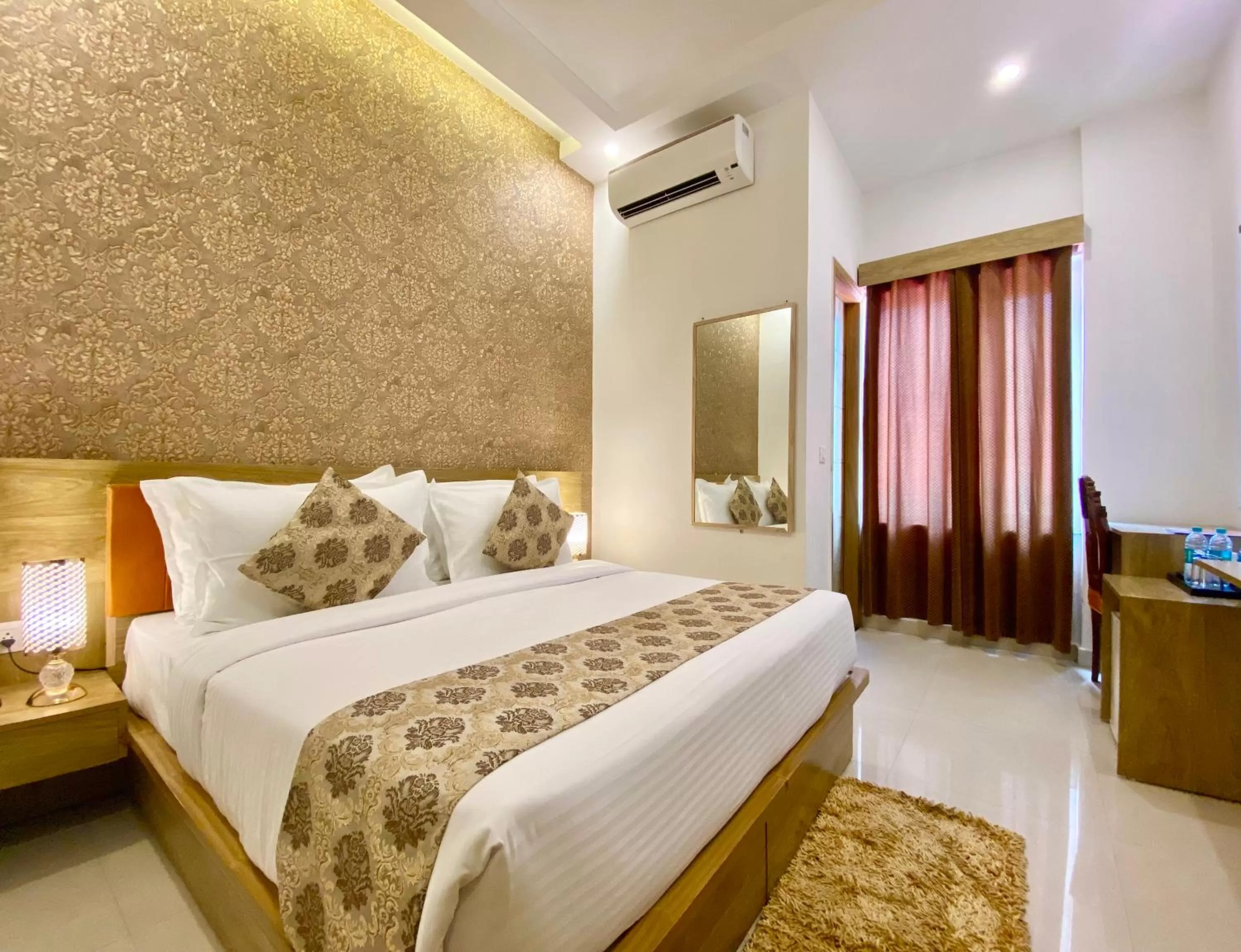 Bed in Arogyadham Wellness Retreat