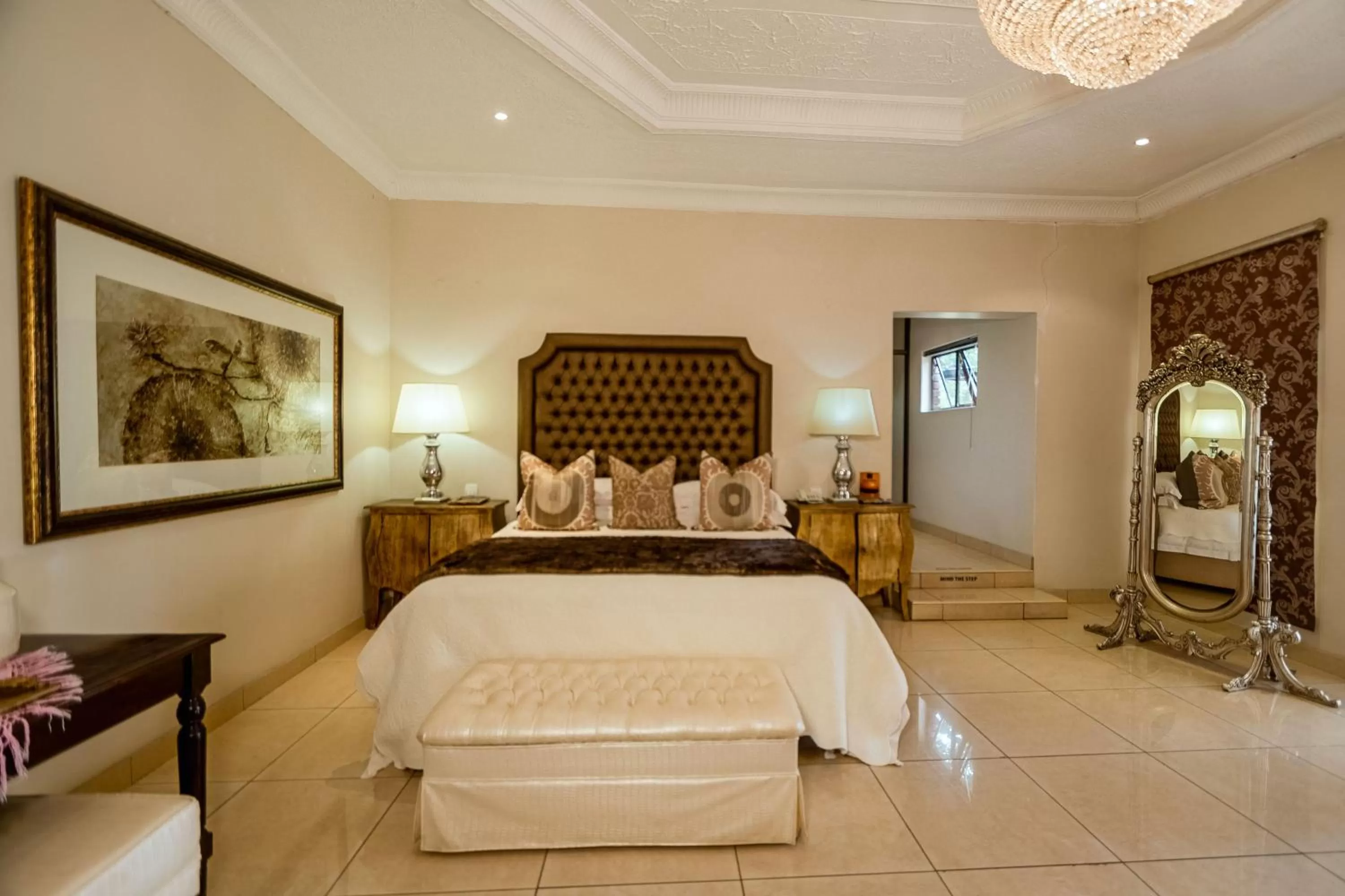 Bed in The Victoria Falls Deluxe Suites