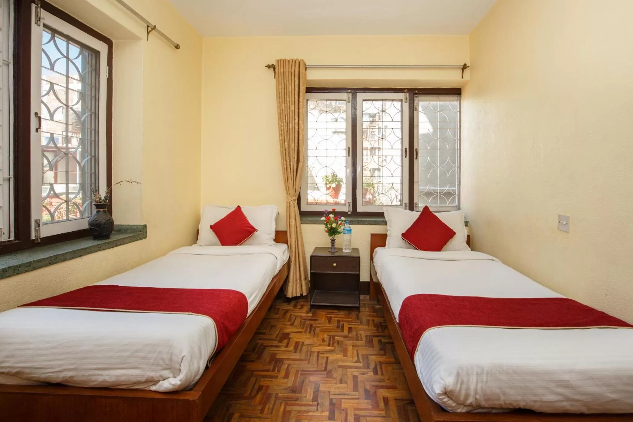 Bed in KATHMANDU NOMAD HOTEL