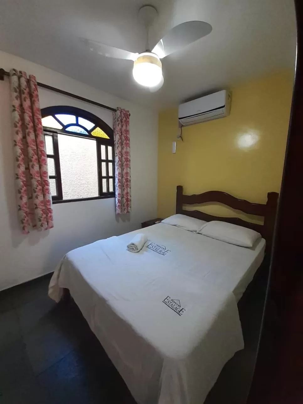 Bed in Pousada Estalage