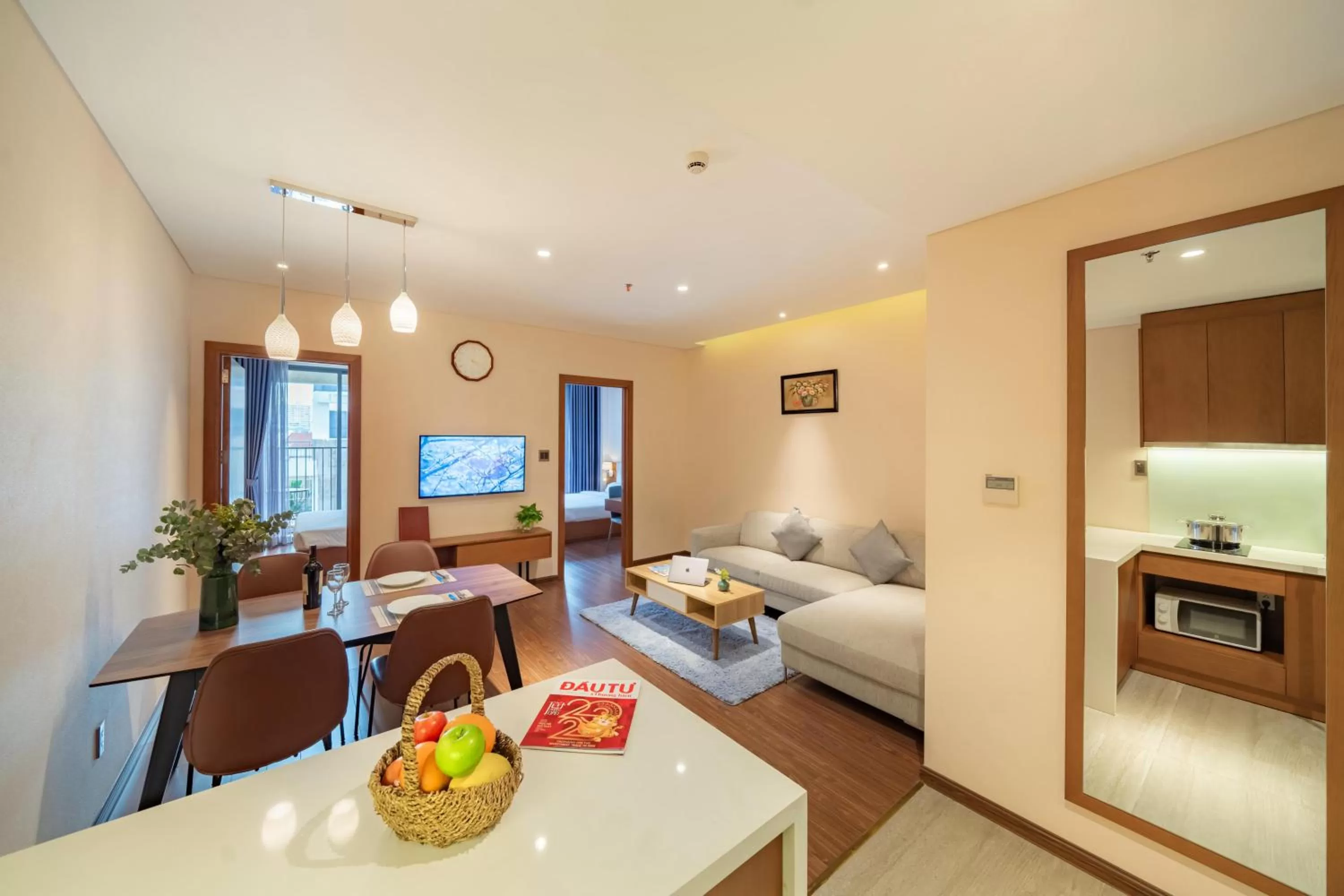 Photo of the whole room, Bed in DHTS Business Hotel & Apartment