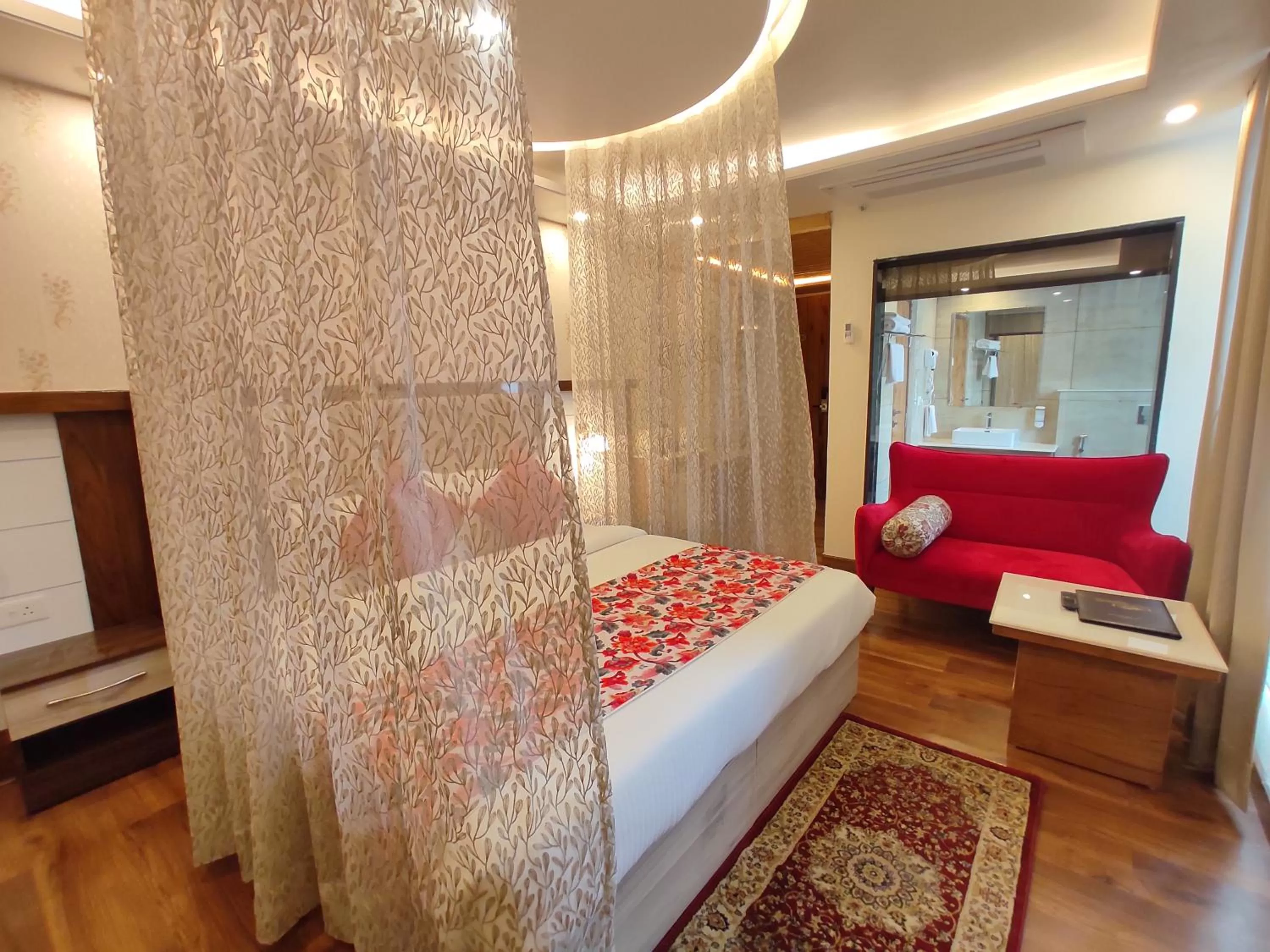 View (from property/room), Bed in Abhilashi Residency & Spa - Centrally Heated & Air Cooled