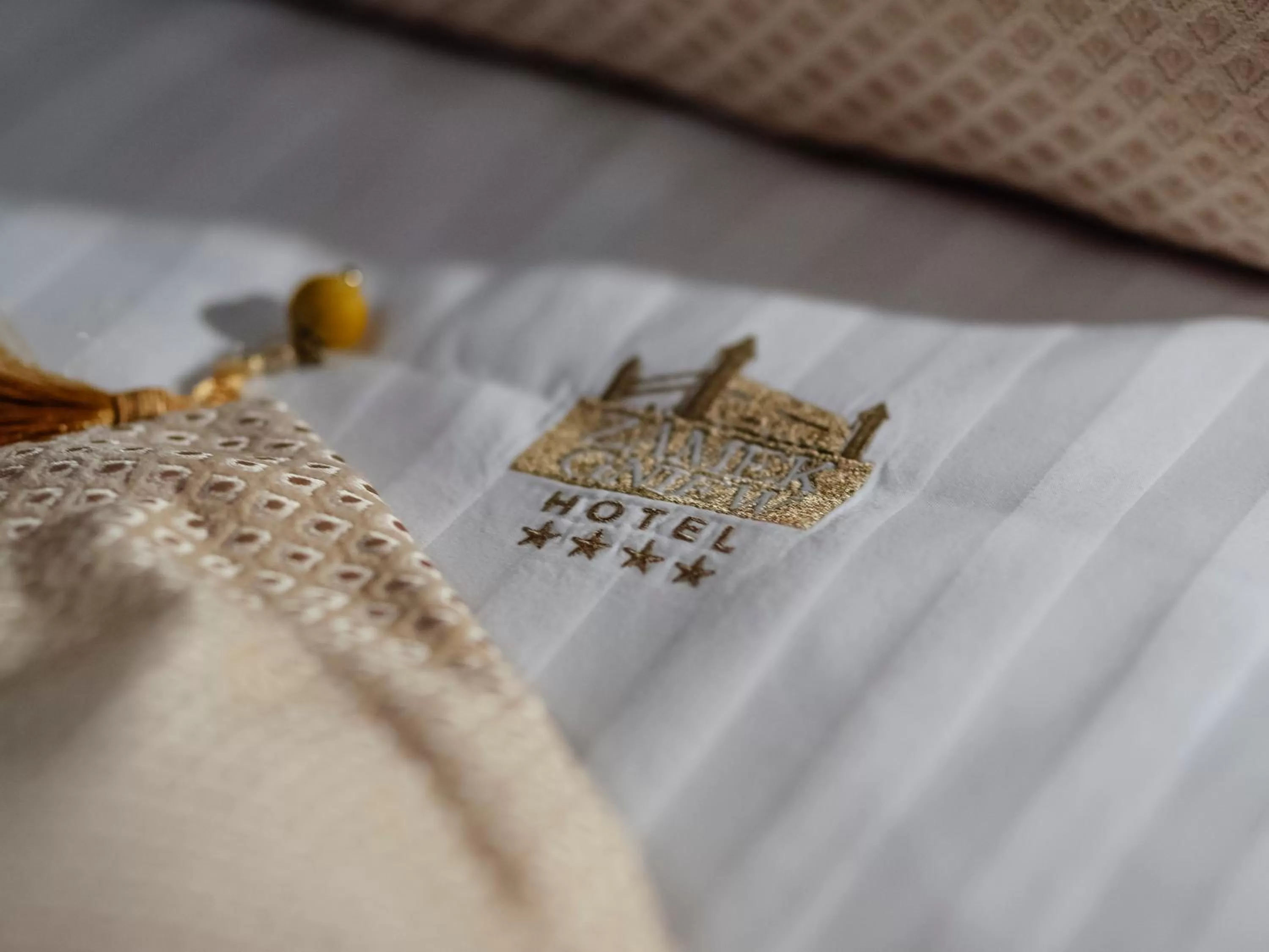 Property logo or sign, Bed in Hotel Zamek Gniew