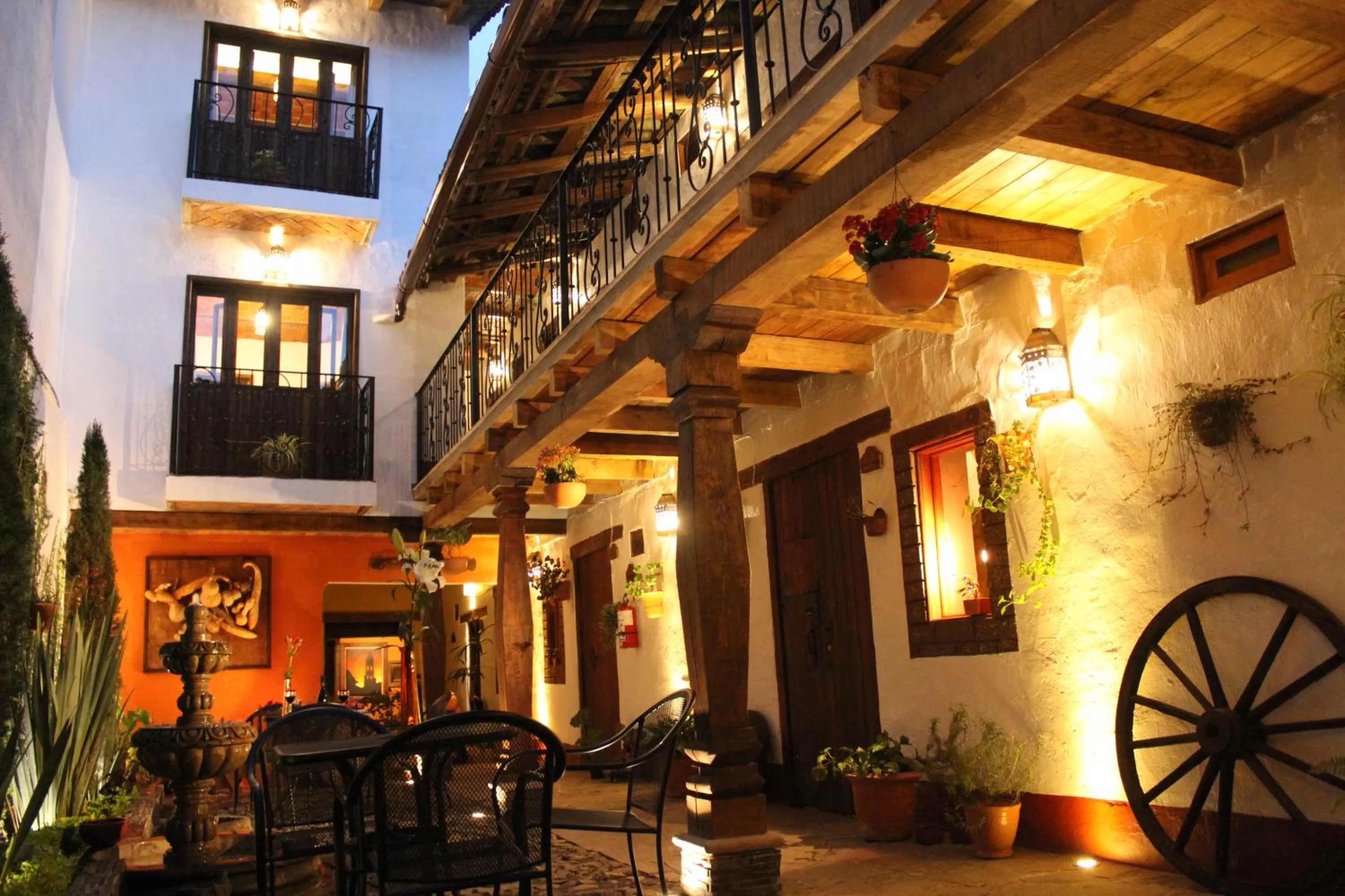 Patio in Hotel Mi Pueblito Tapalpa