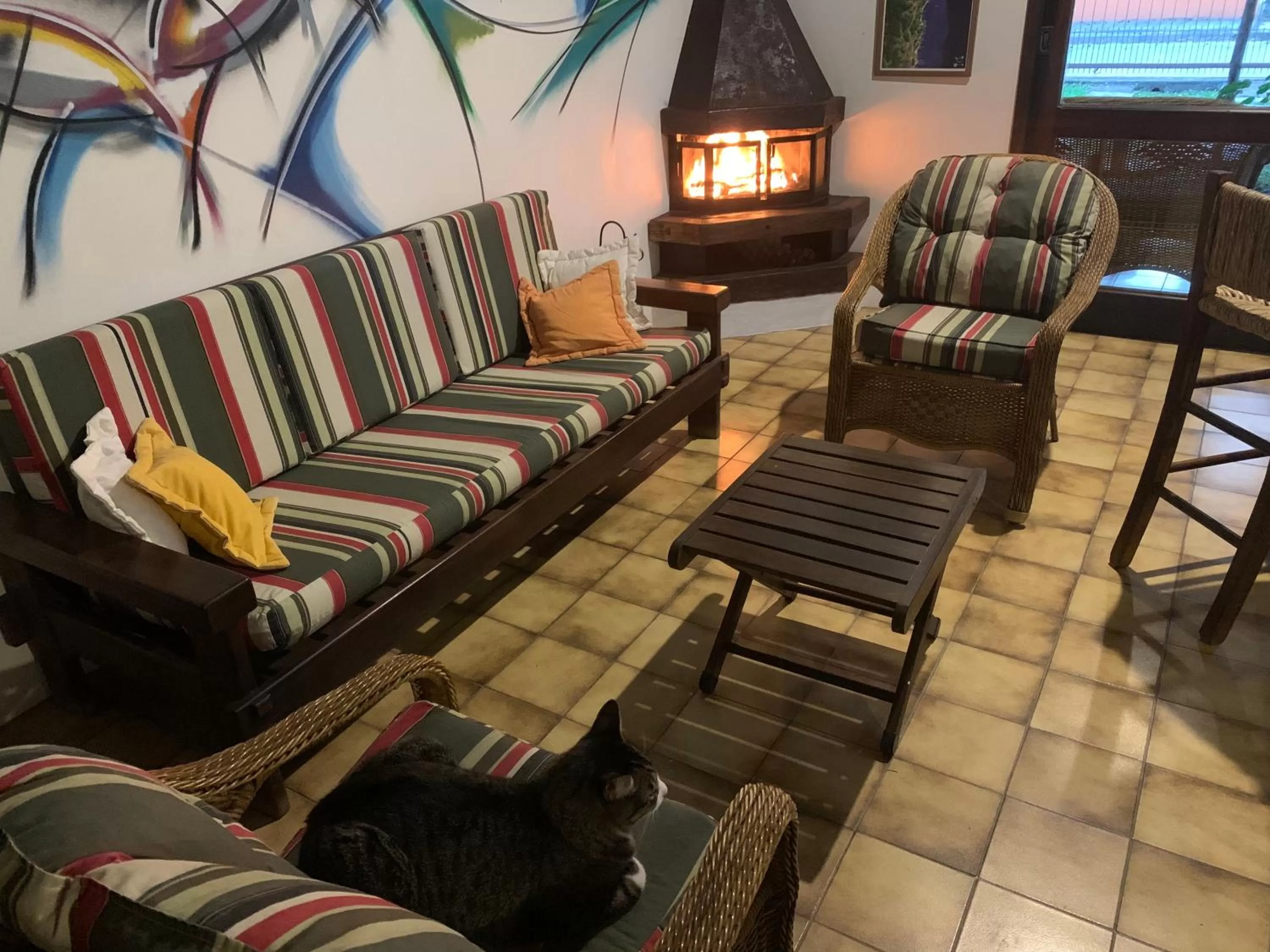 Seating Area in Beach House Floripa