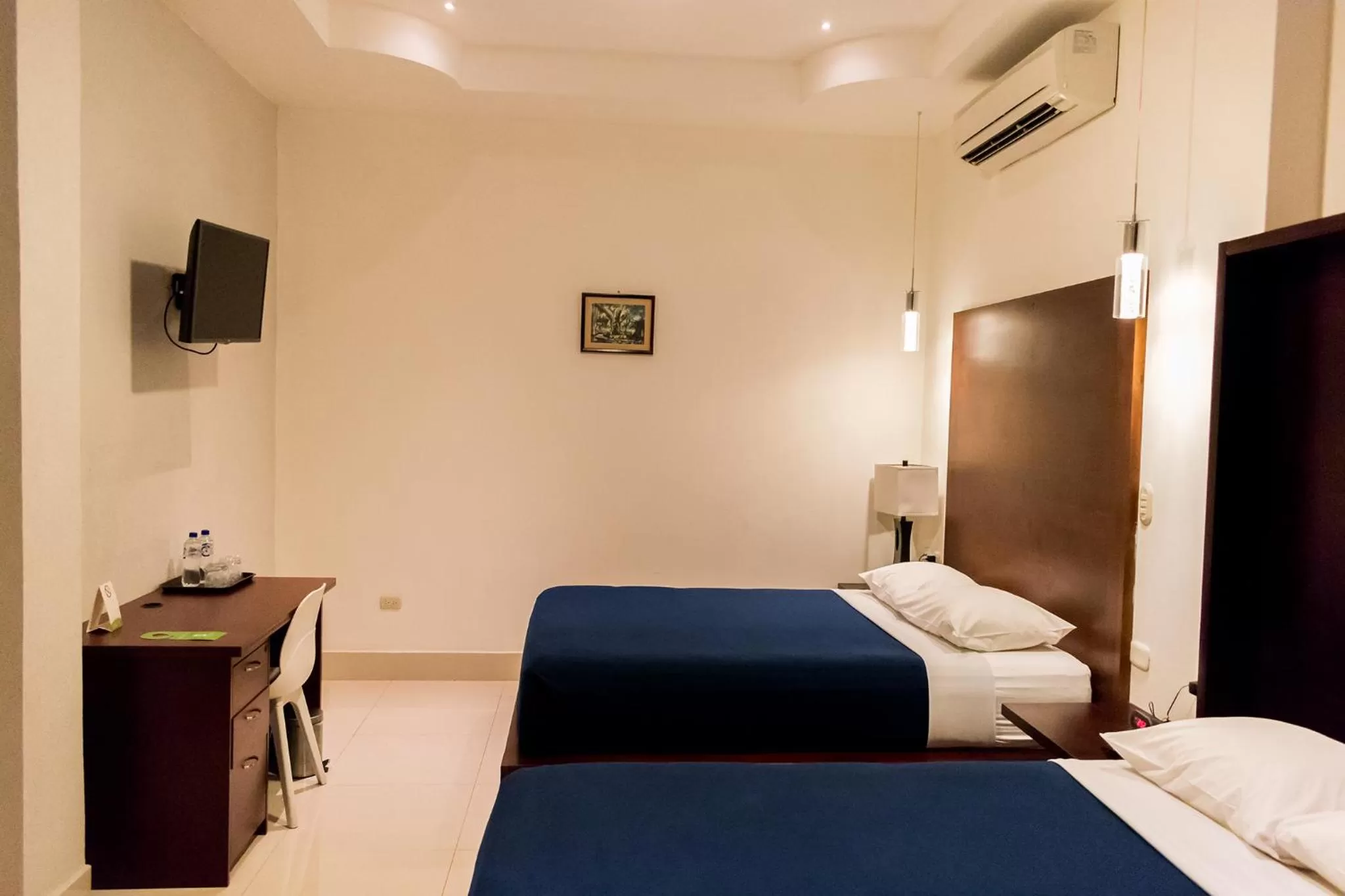 Shower, Bed in Hotel Agualcas