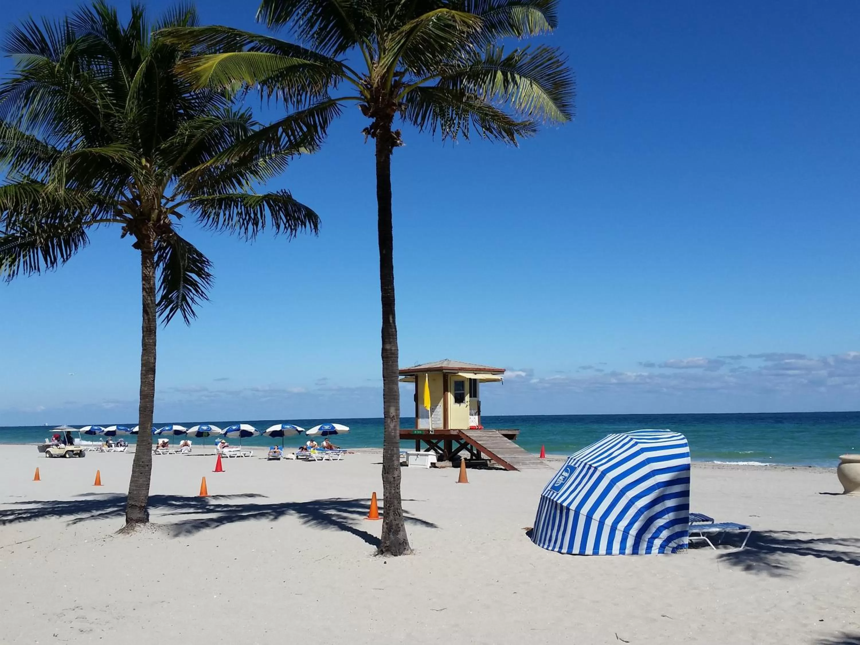 Beach in Hollywood Broadwalk Oceanside Hotel