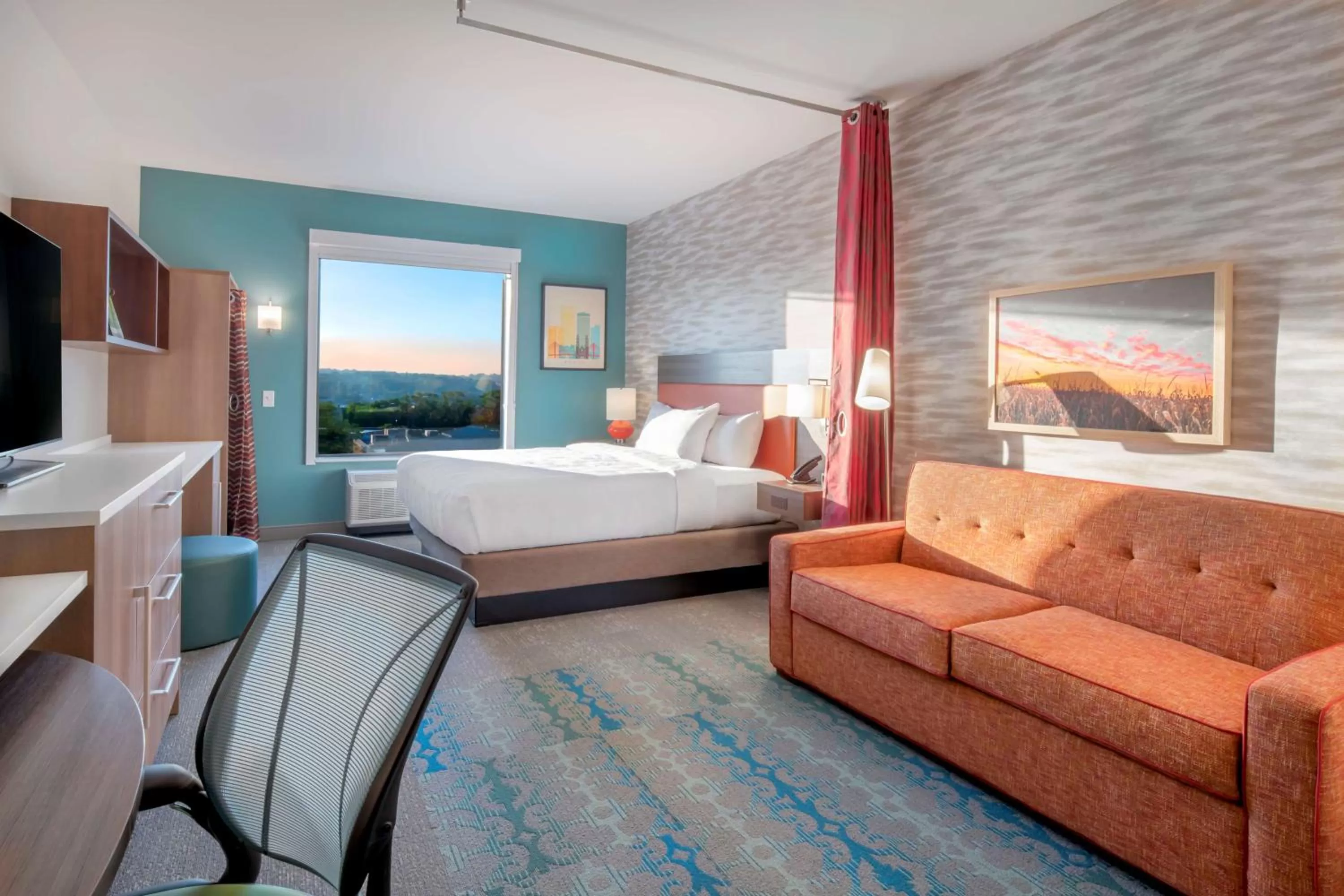 Bedroom, Bed in Home2 Suites by Hilton Omaha I-80 at 72nd Street, NE