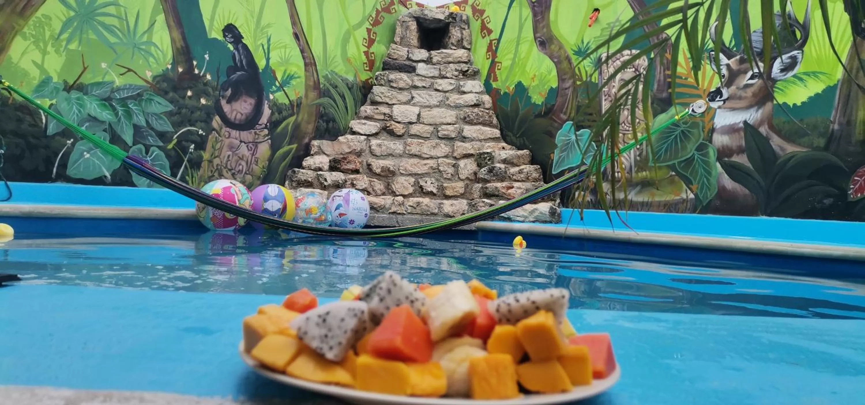 Swimming pool in Zayali Bacalar - Guest House