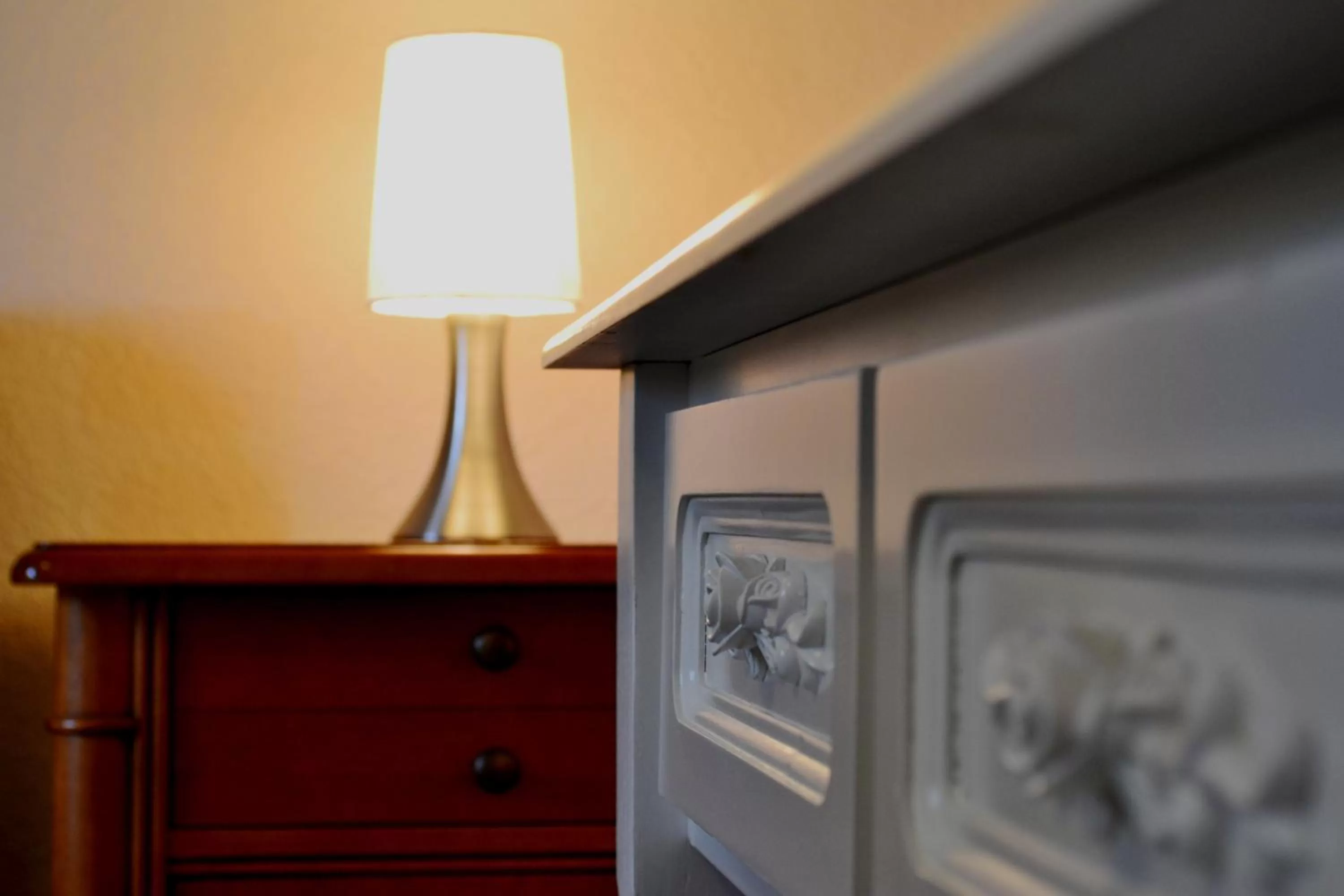 Decorative detail, TV/Entertainment Center in Hotel Athos