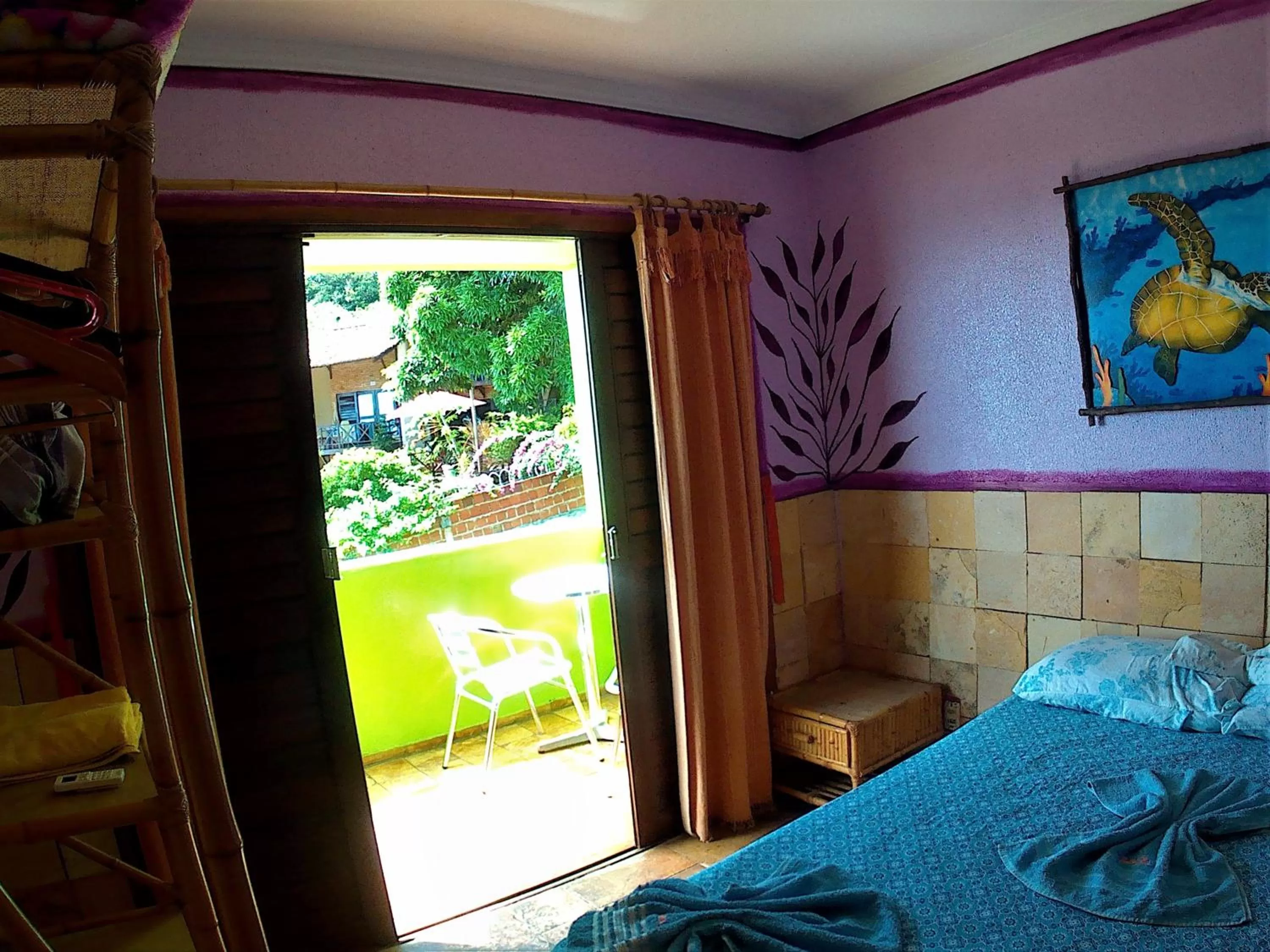 Bedroom, Pool View in Bamboo Flat