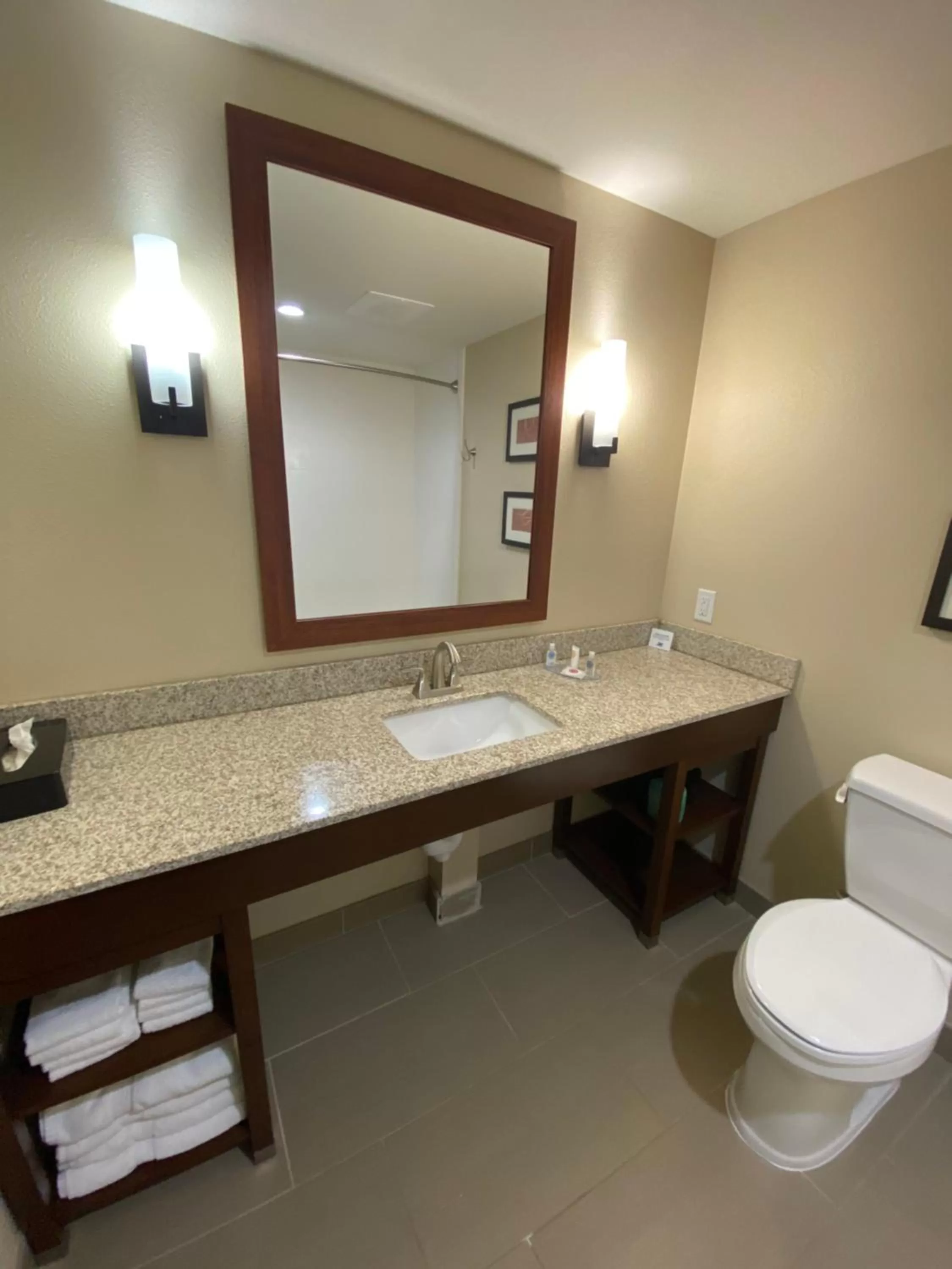 Bathroom in Comfort Suites West Omaha