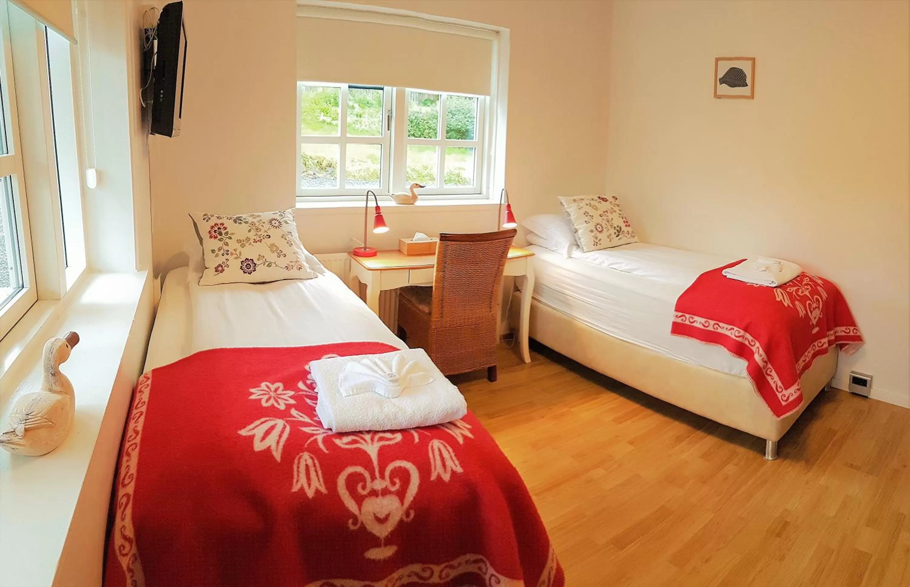 Bedroom, Bed in Hótel Tindastóll