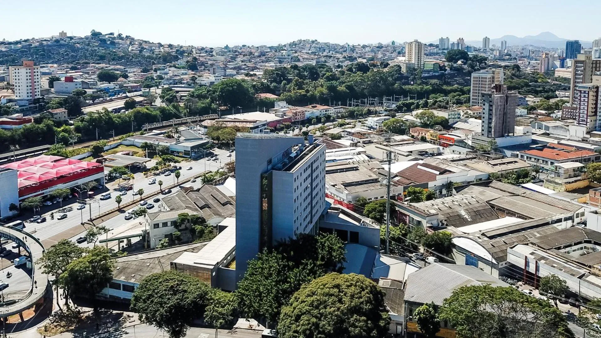 Bird's eye view in San Diego Express Barro Preto