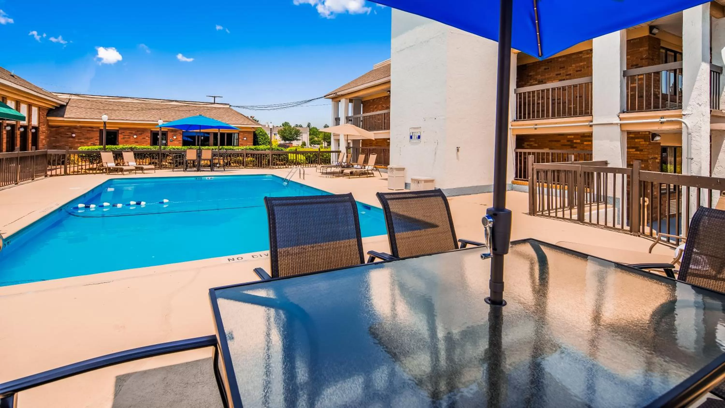 Swimming pool in SureStay Plus Hotel by Best Western Fayetteville