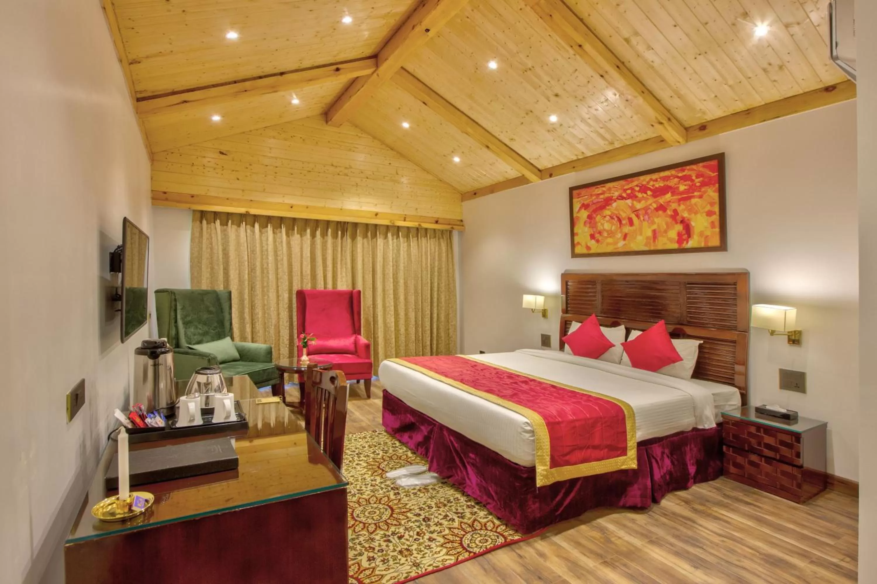 Bedroom, Bed in Span Resort and Spa, Manali