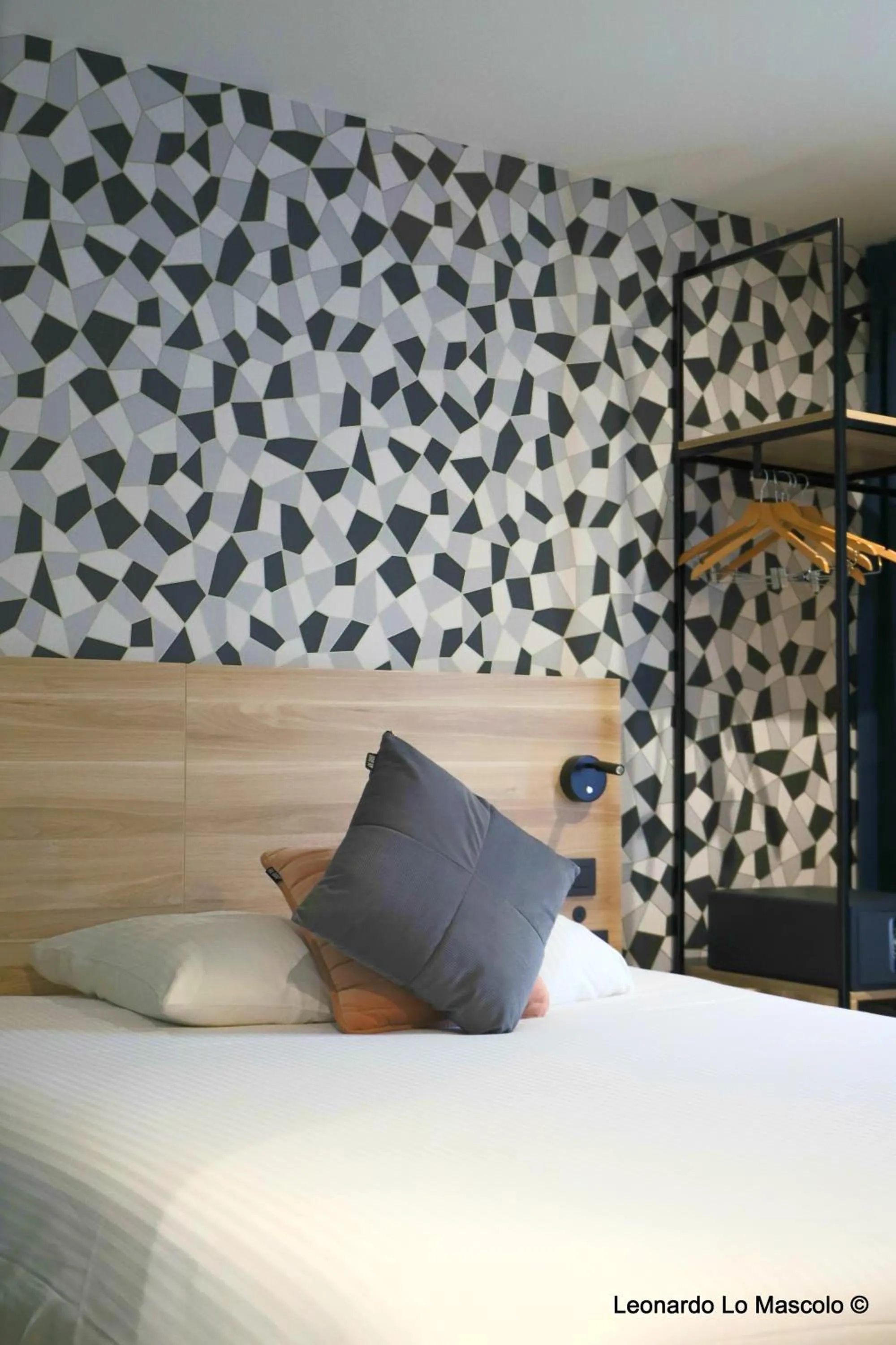 Bed in Univers Hotel Liege-Guillemins