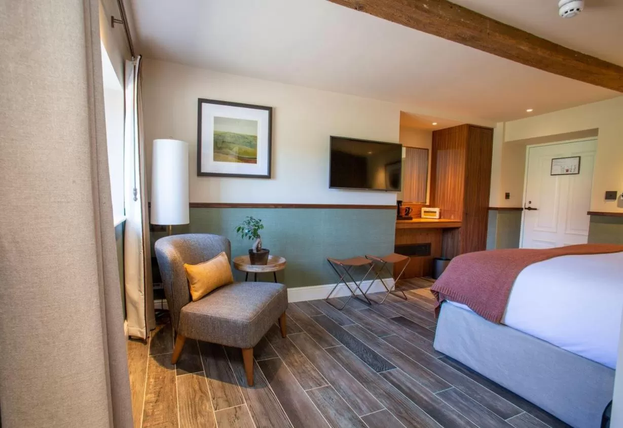 Bed in The Falcon Hotel