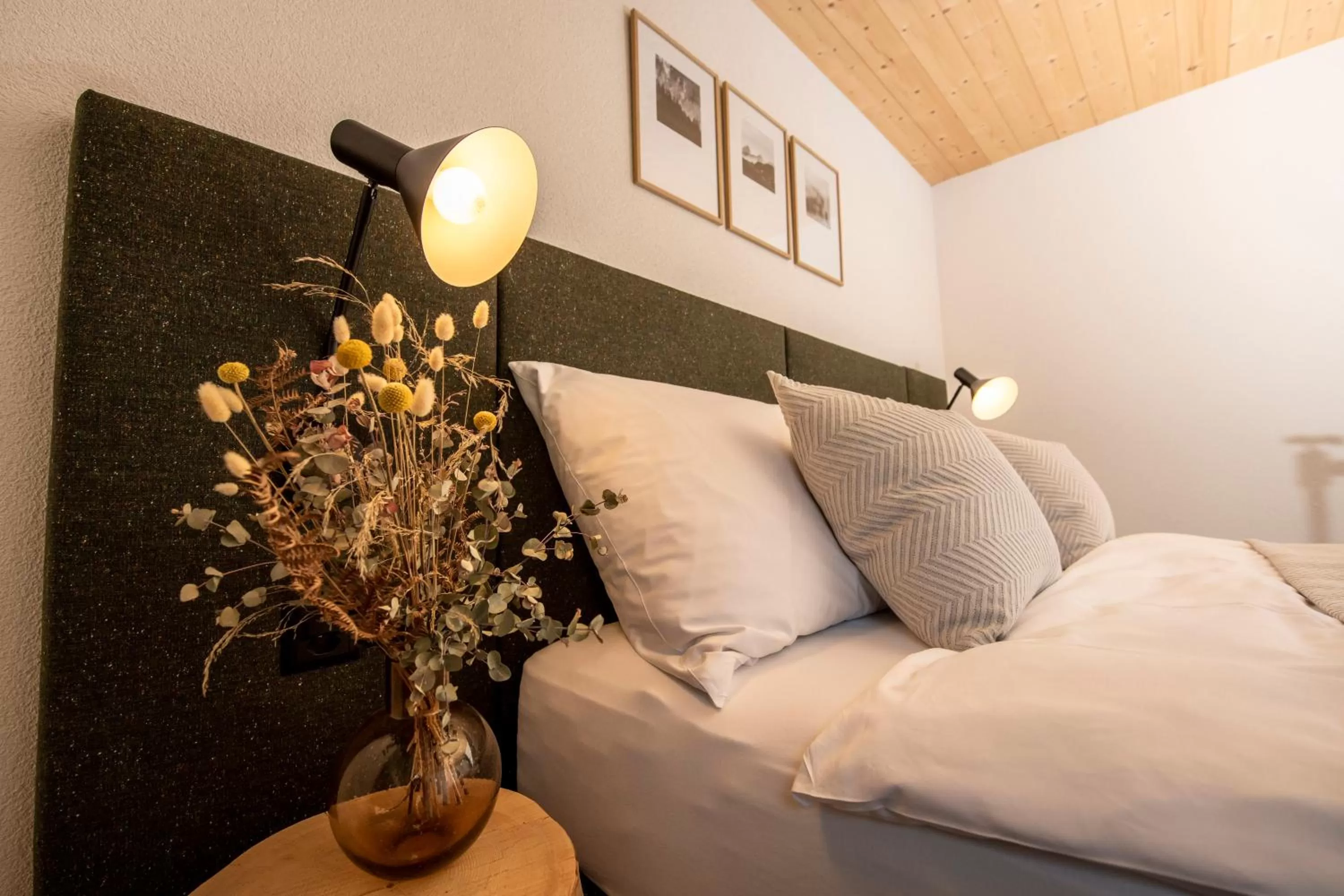 Bed in Flem Mountain Lodge