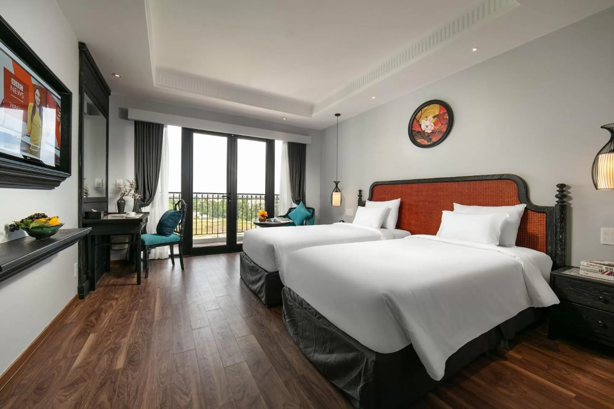 Property building, Bed in Shining Riverside Hoi An Boutique & Spa