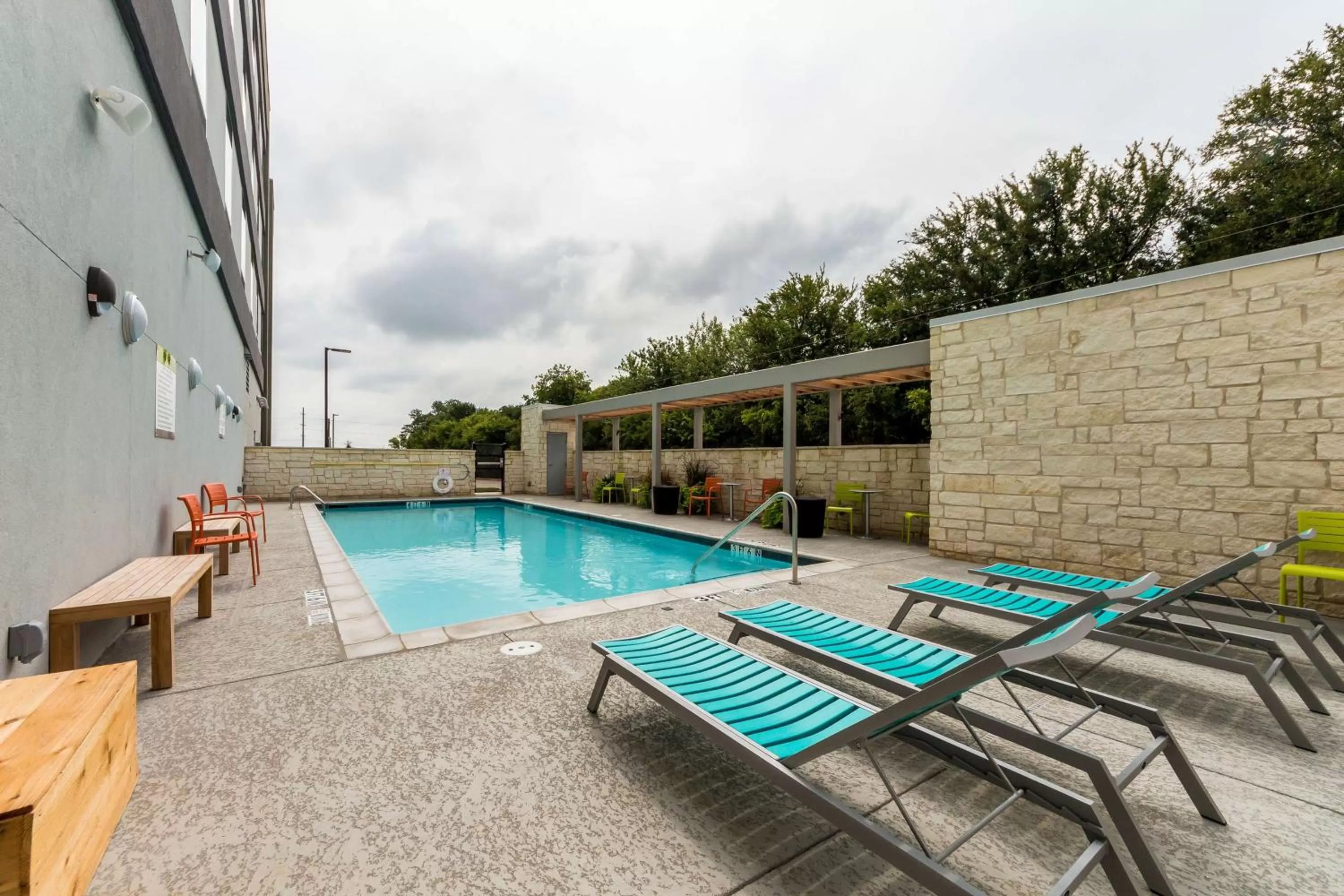 Pool view in Home2 Suites By Hilton Fort Worth Northlake