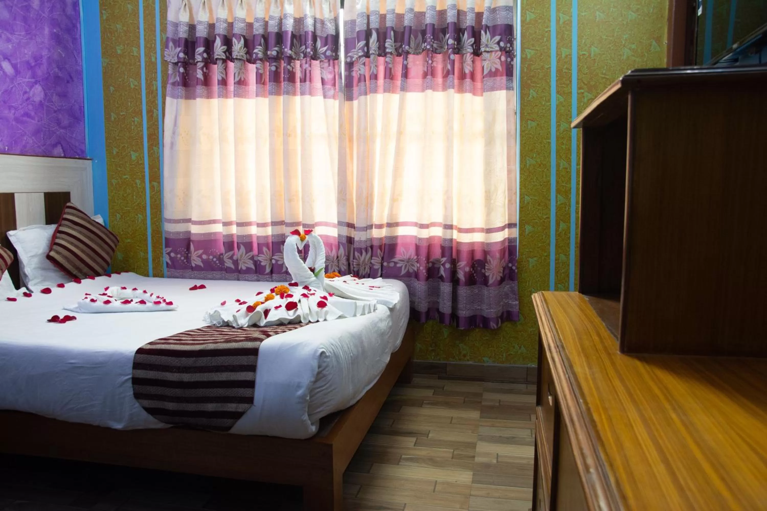 Bed in Hotel Middle Point Pvt Ltd