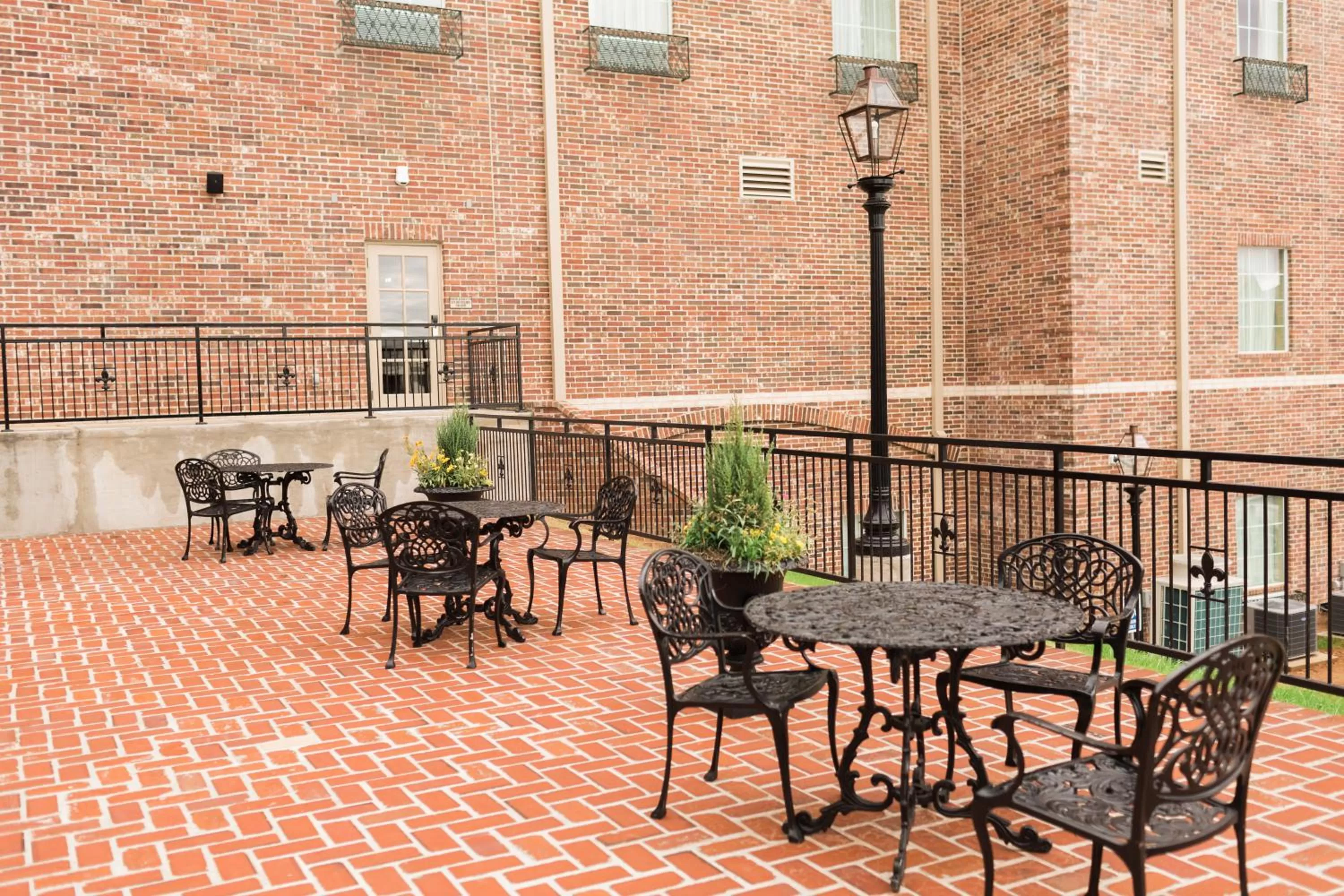 Patio in Chateau Saint Denis Hotel