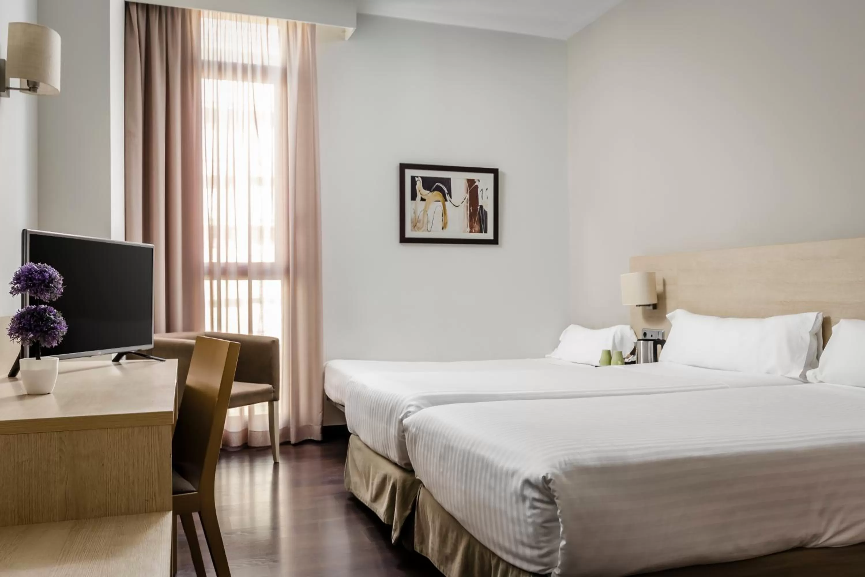 Bed in Hotel Exe Barcelona Gate