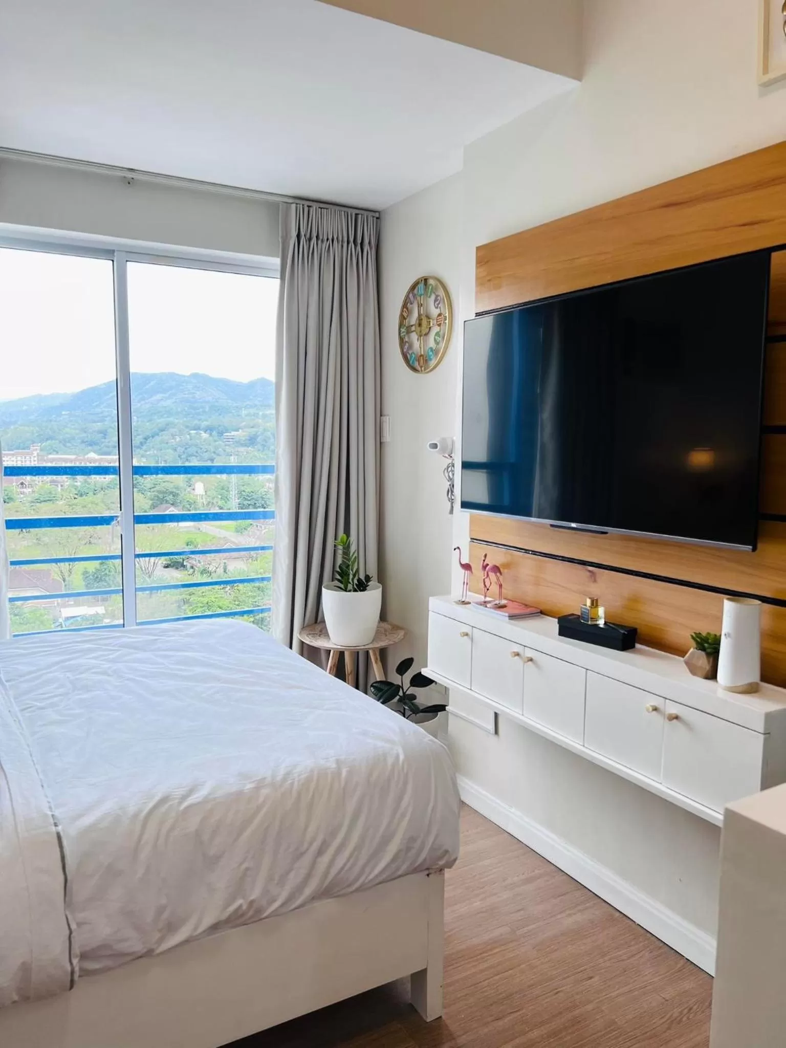 Bed in Studio with mountain view, near Limketkai mall in Prime Cagayan de Oro