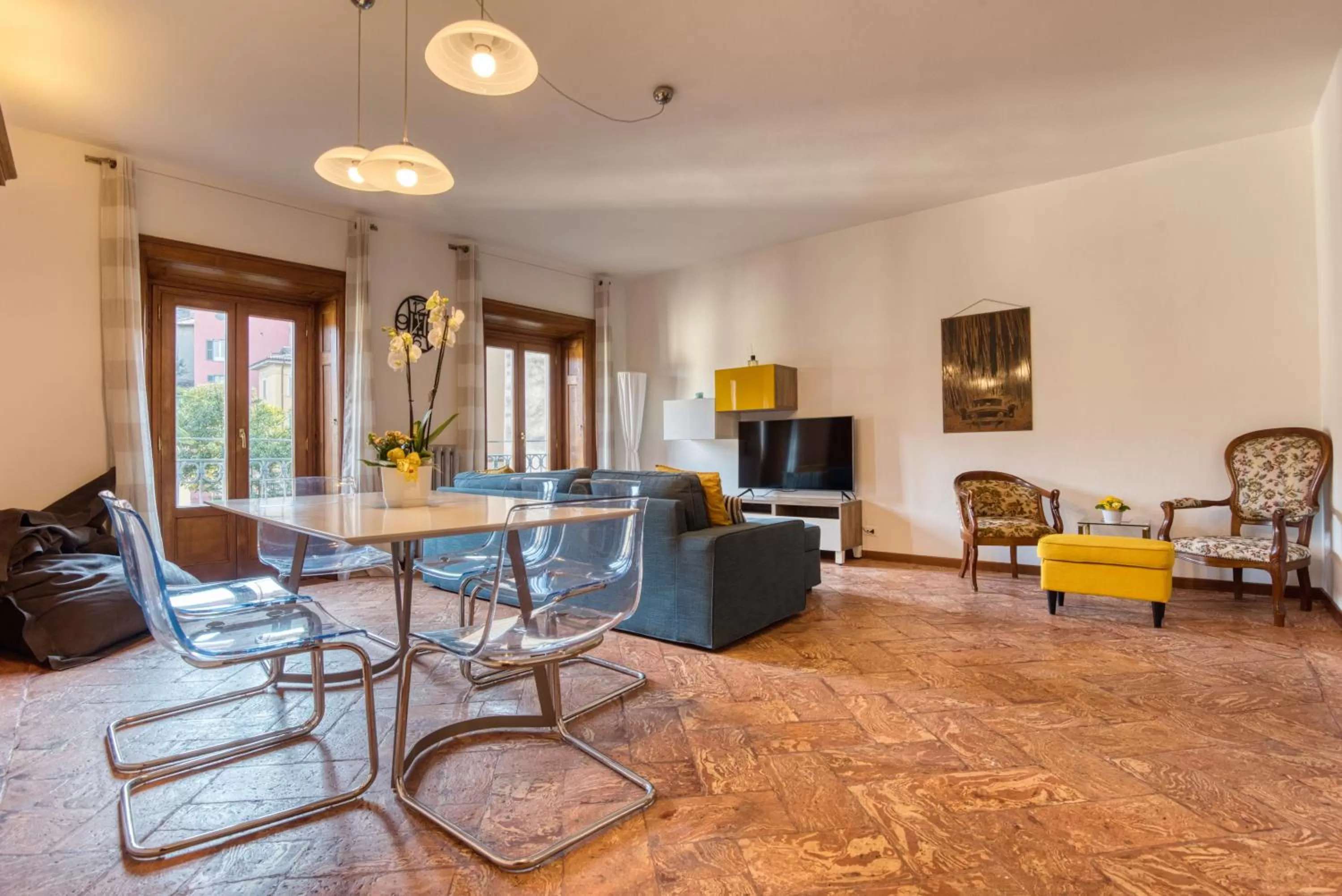 Living room in Palazzo Rivola