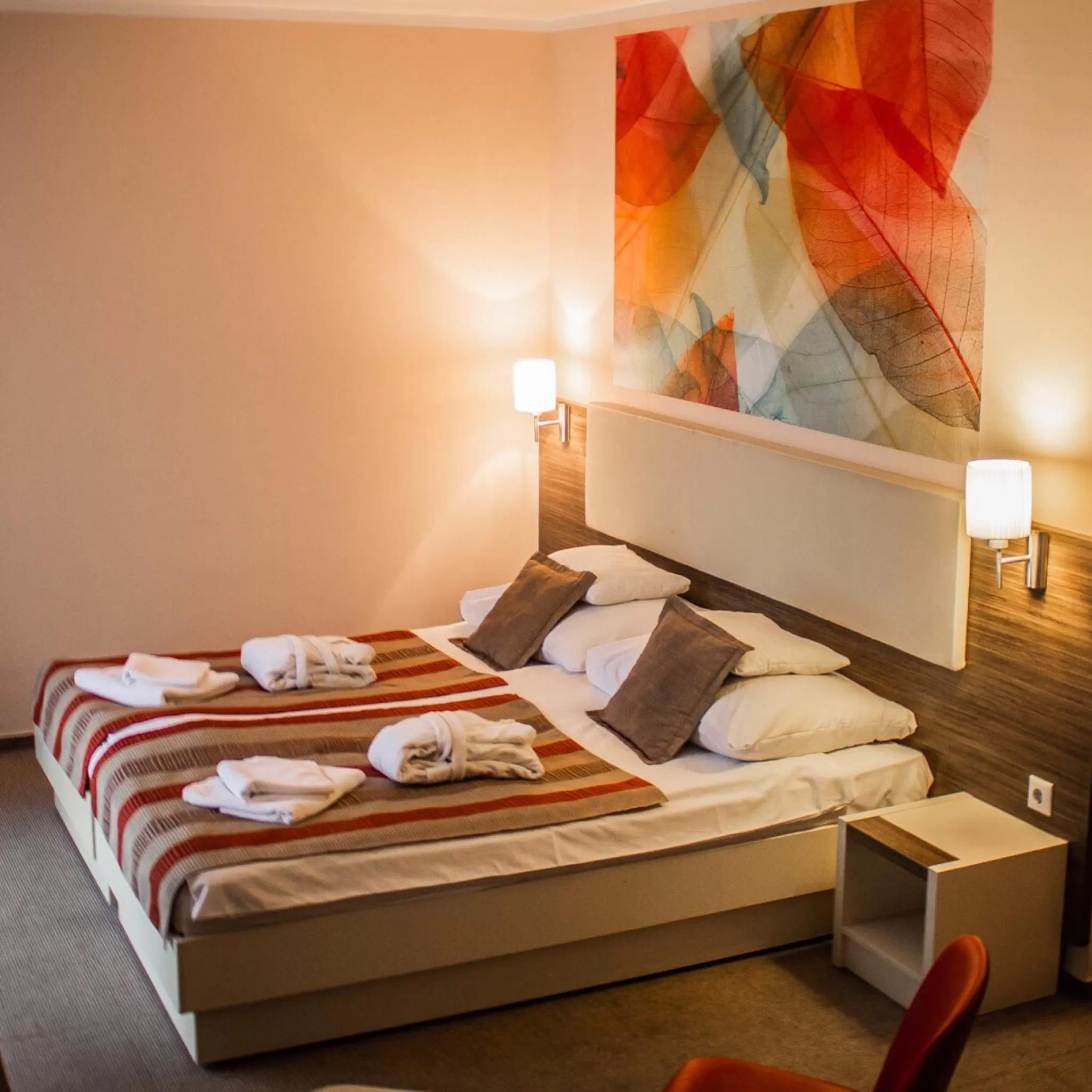 Bed in Harmónia Hotel Sárvár