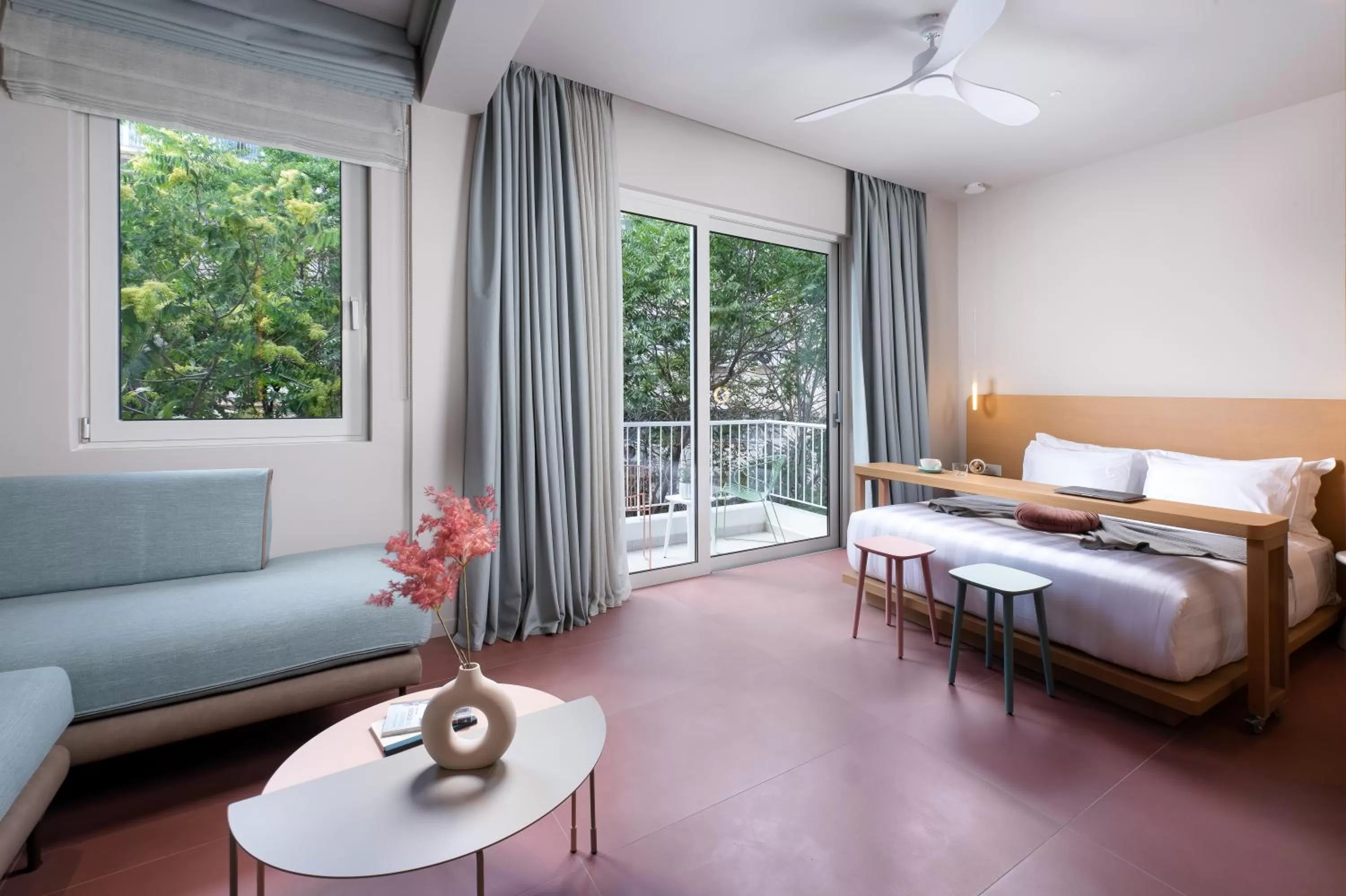 Bed in Alkima Athens Wellness Stay