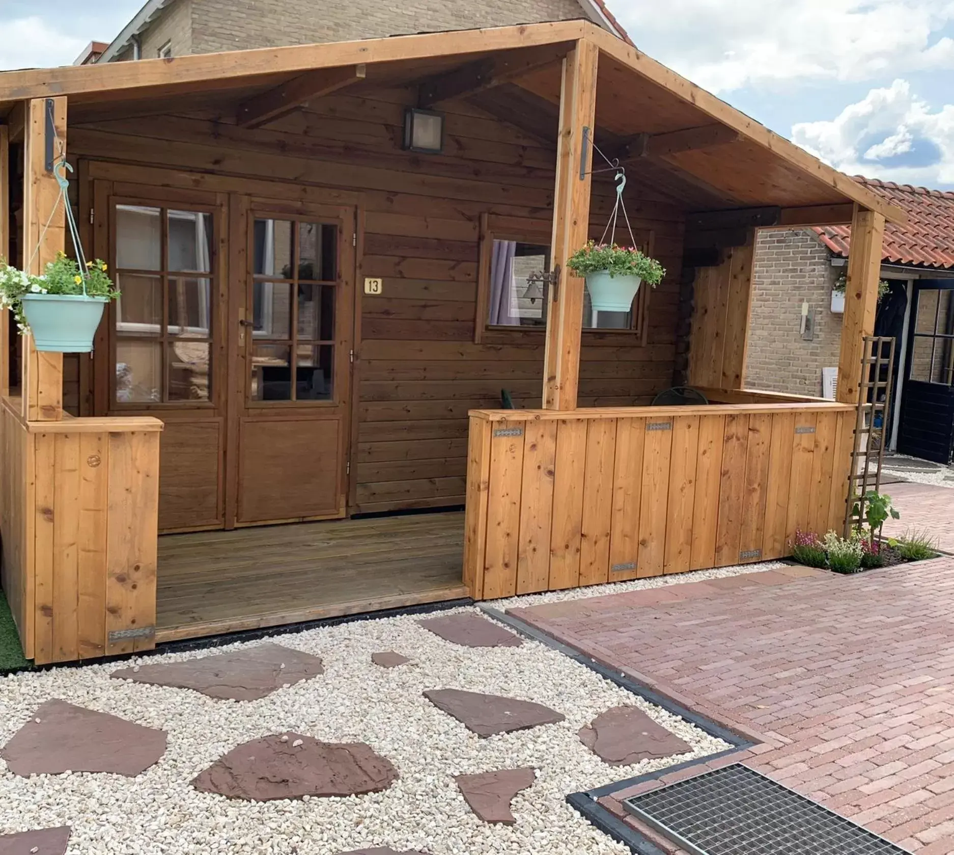 Garden view in B&B Diemerplein Garden view in B&B Diemerplein