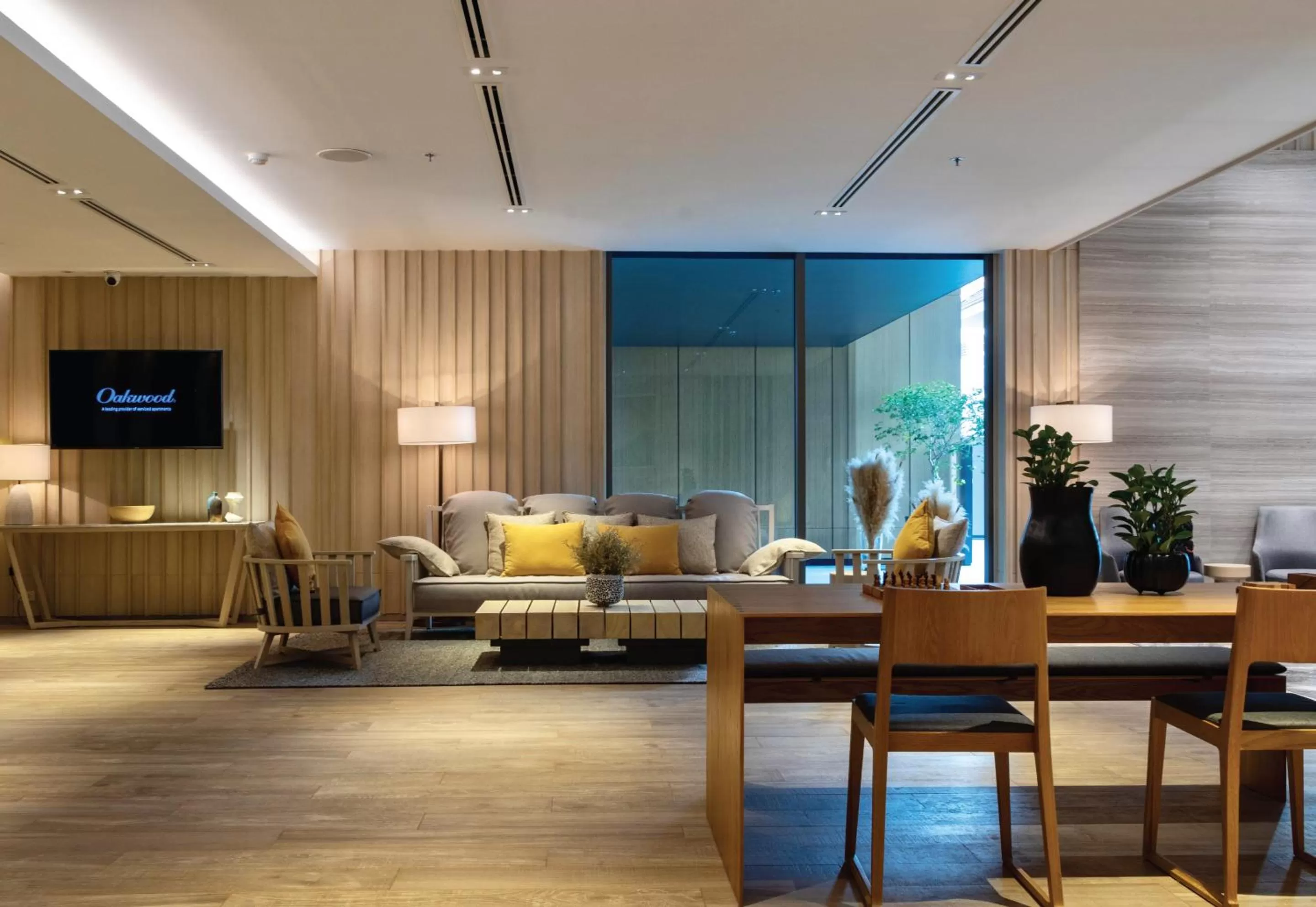 Lobby or reception in Oakwood Suites Bangkok