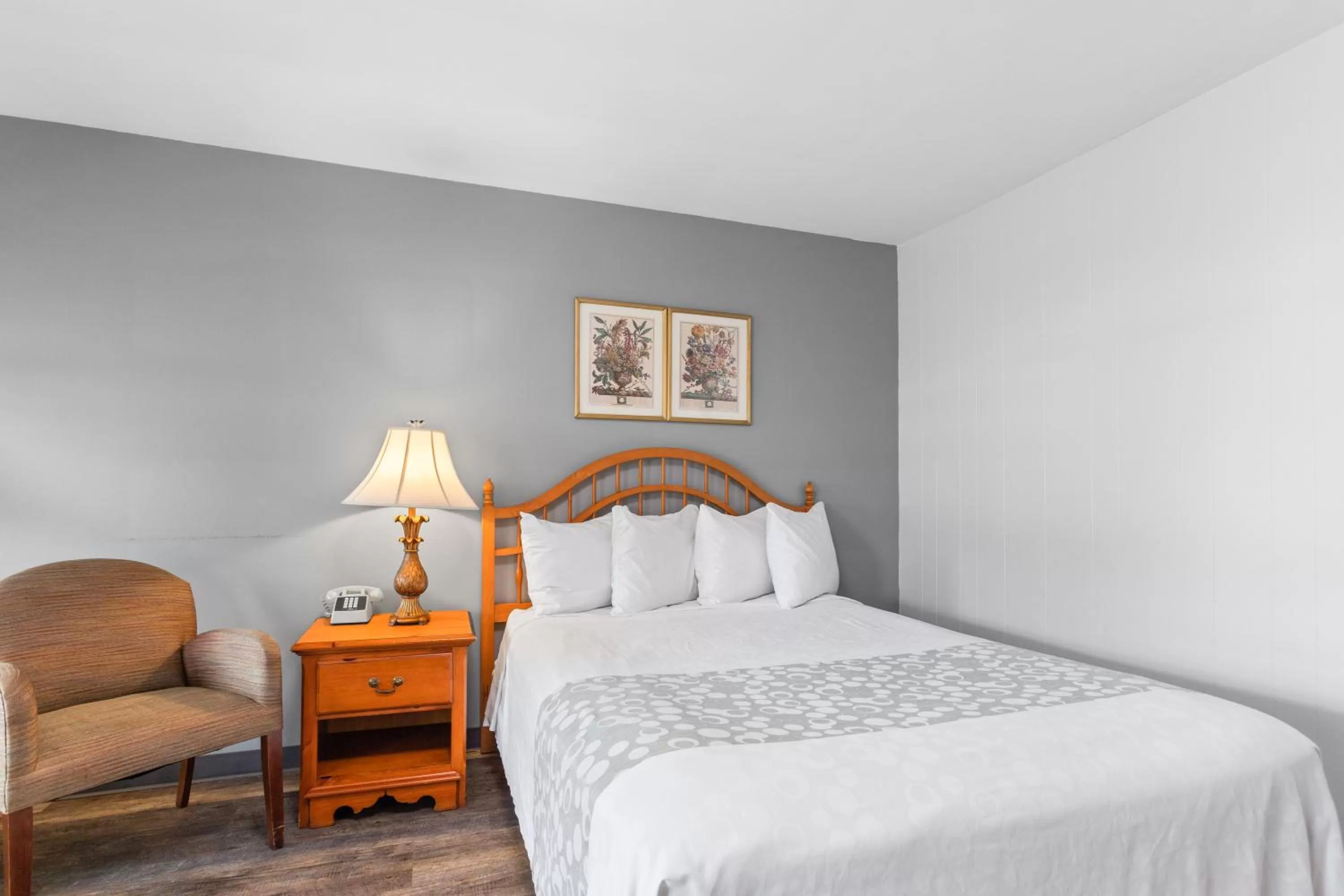 Bed in Glass House Inn Erie Near I-90 & I-79