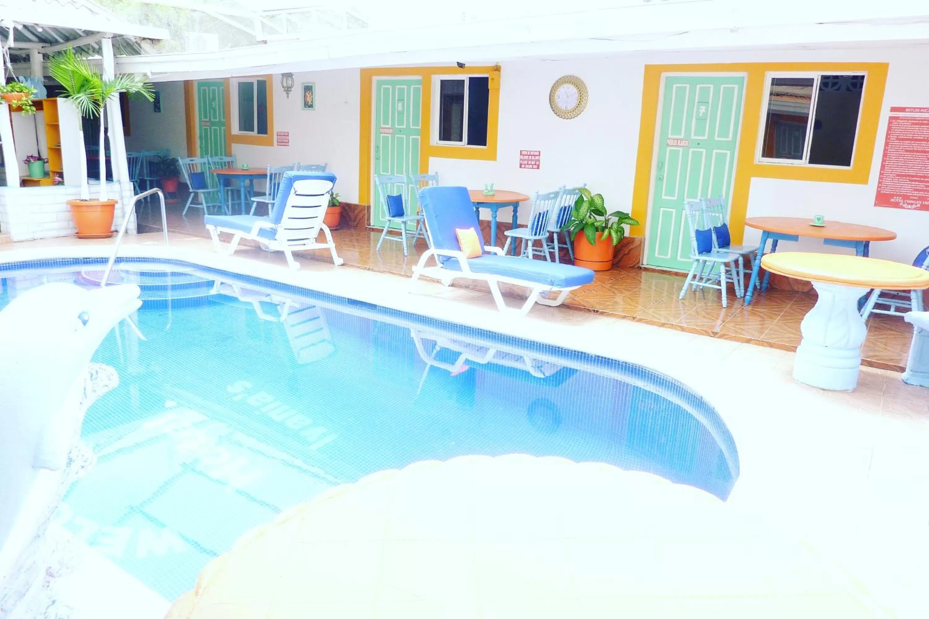 Garden view in Hotel Ivania´s