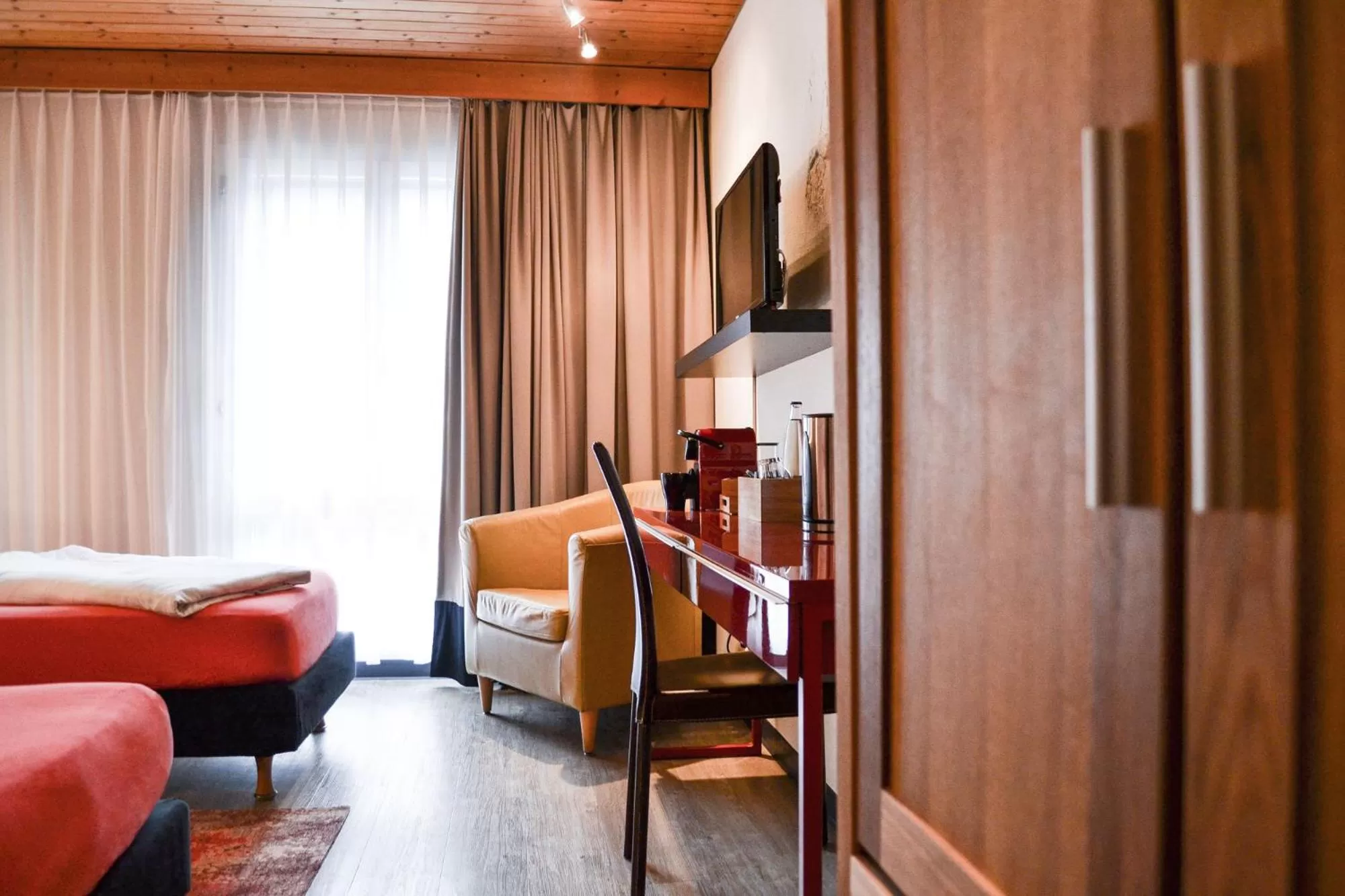 Photo of the whole room, Bed in Hotel Landhaus Säntis Herisau