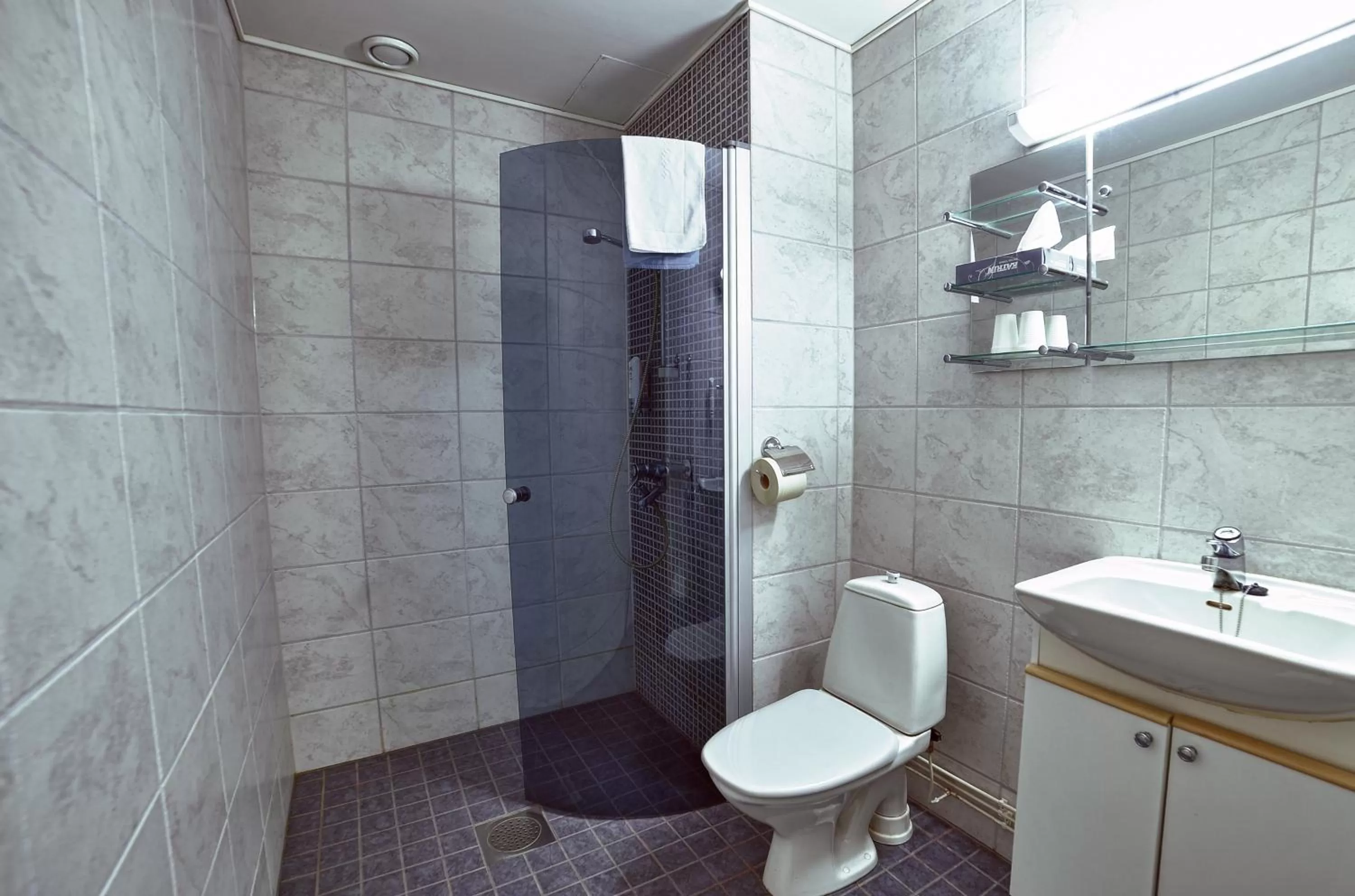 Shower in Hotel Lapuahovi