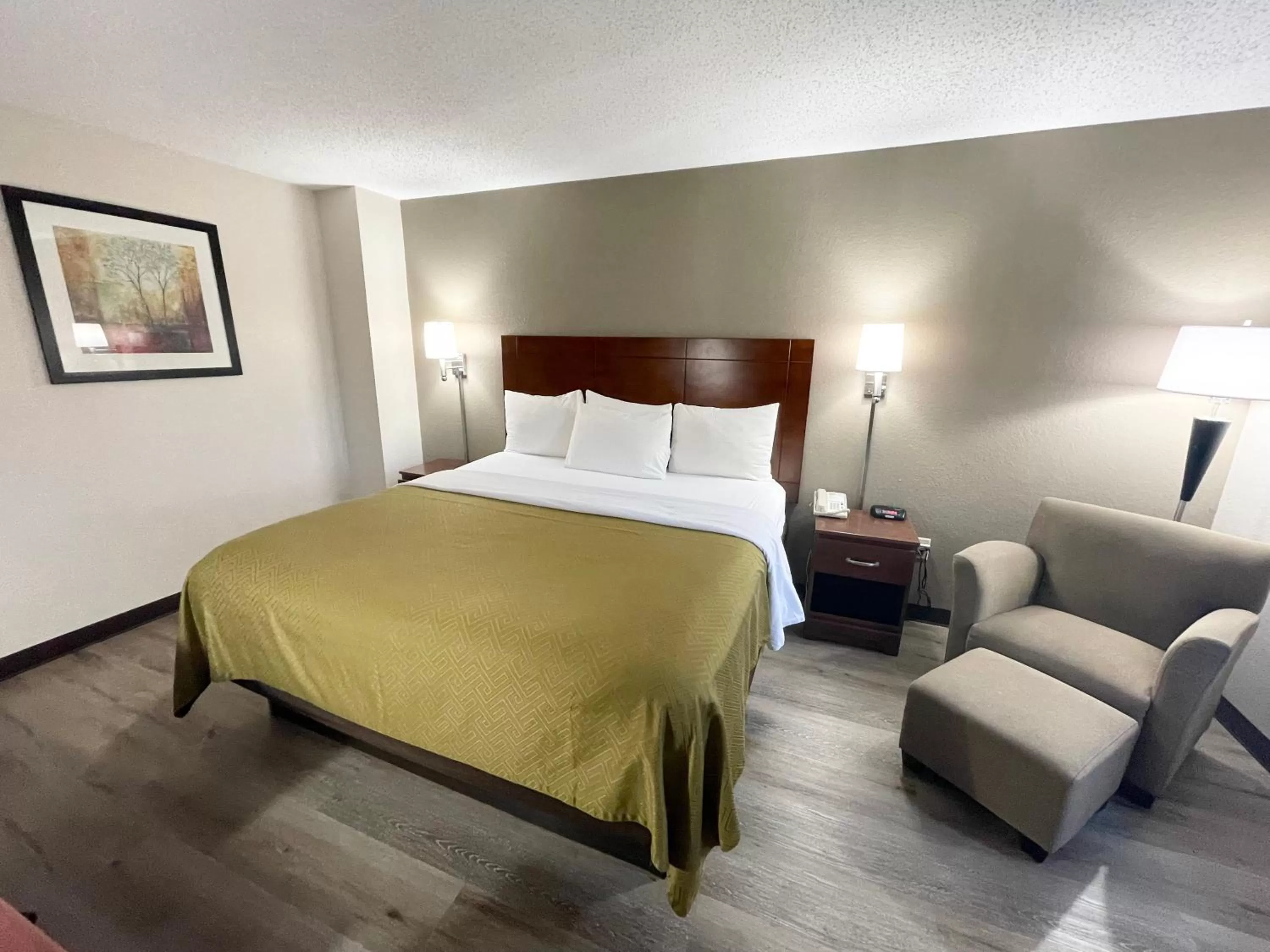 Bedroom, Bed in Econo Lodge Cartersville-Emerson Lake Point