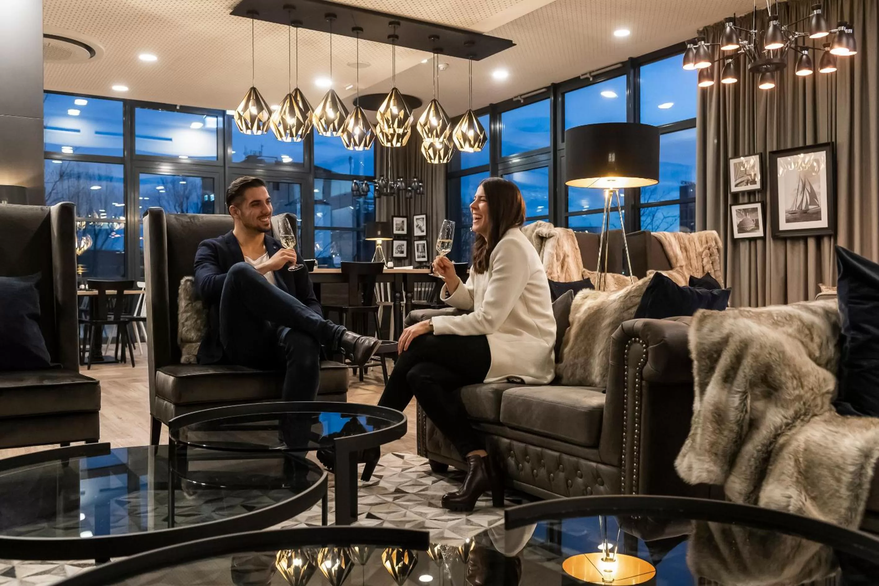 Living room in HARBR Hotel Heilbronn, a member of Radisson Individuals