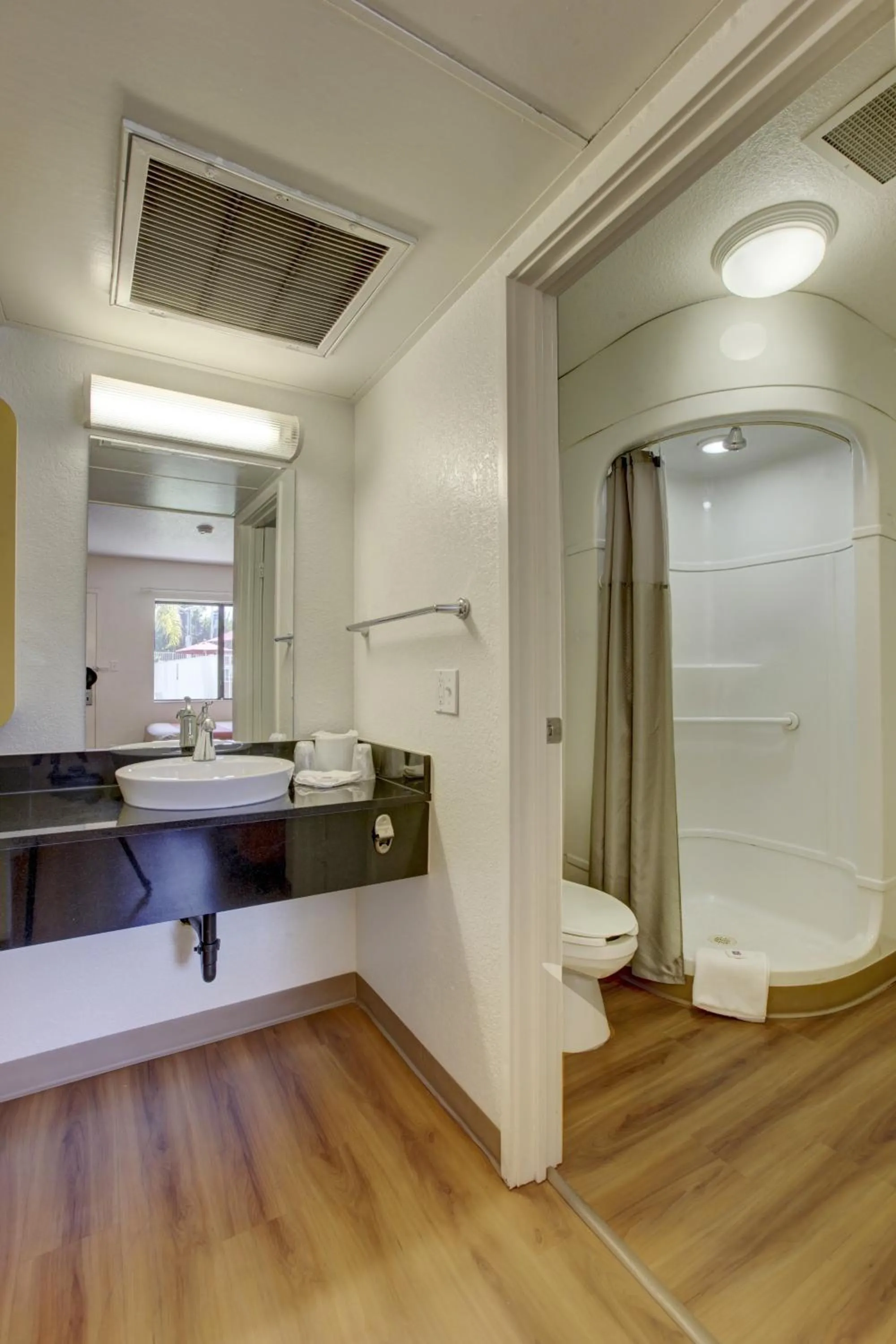 Shower in Motel 6-Corona, CA