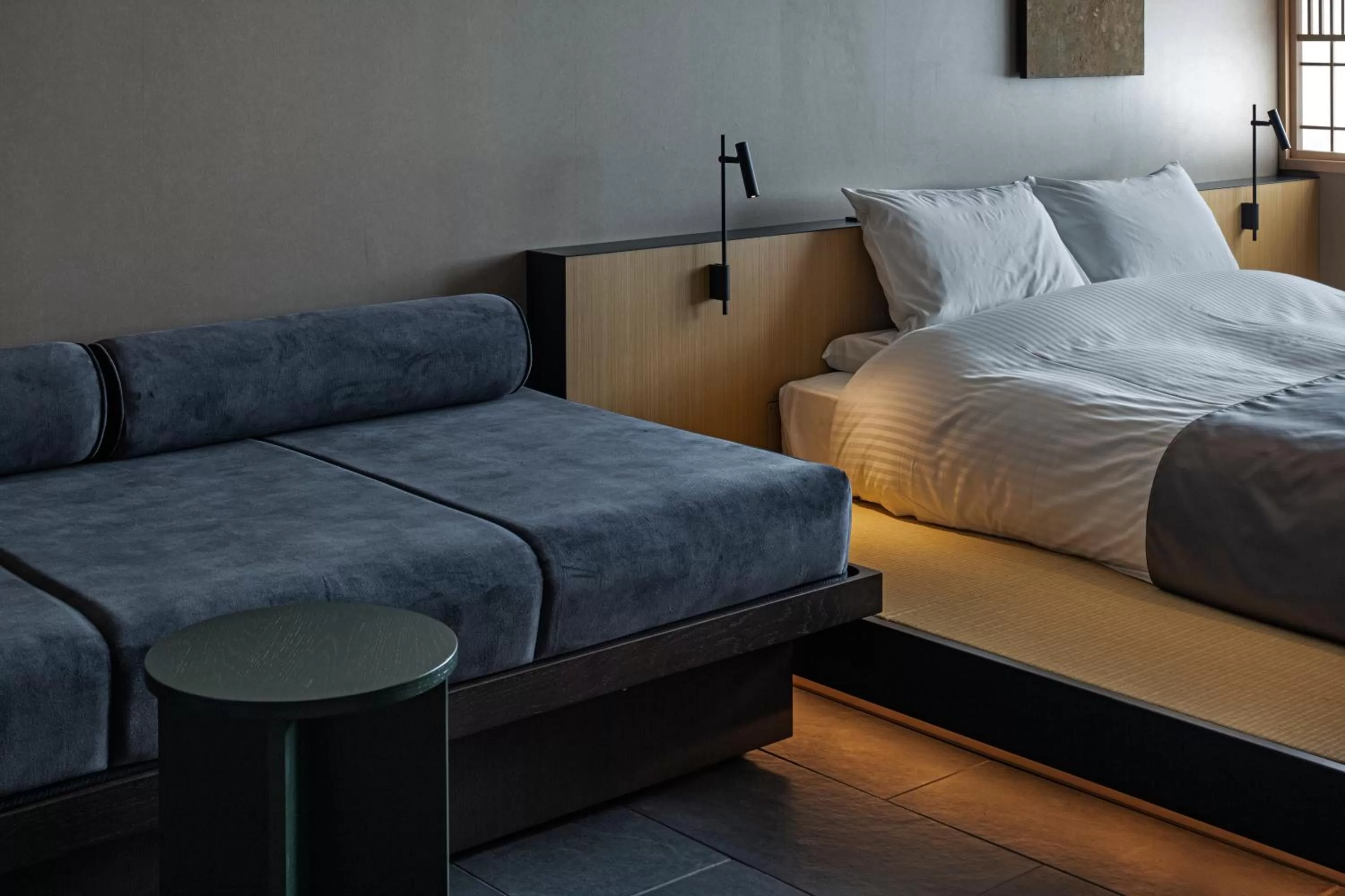 Bed in hotel tou nishinotoin kyoto