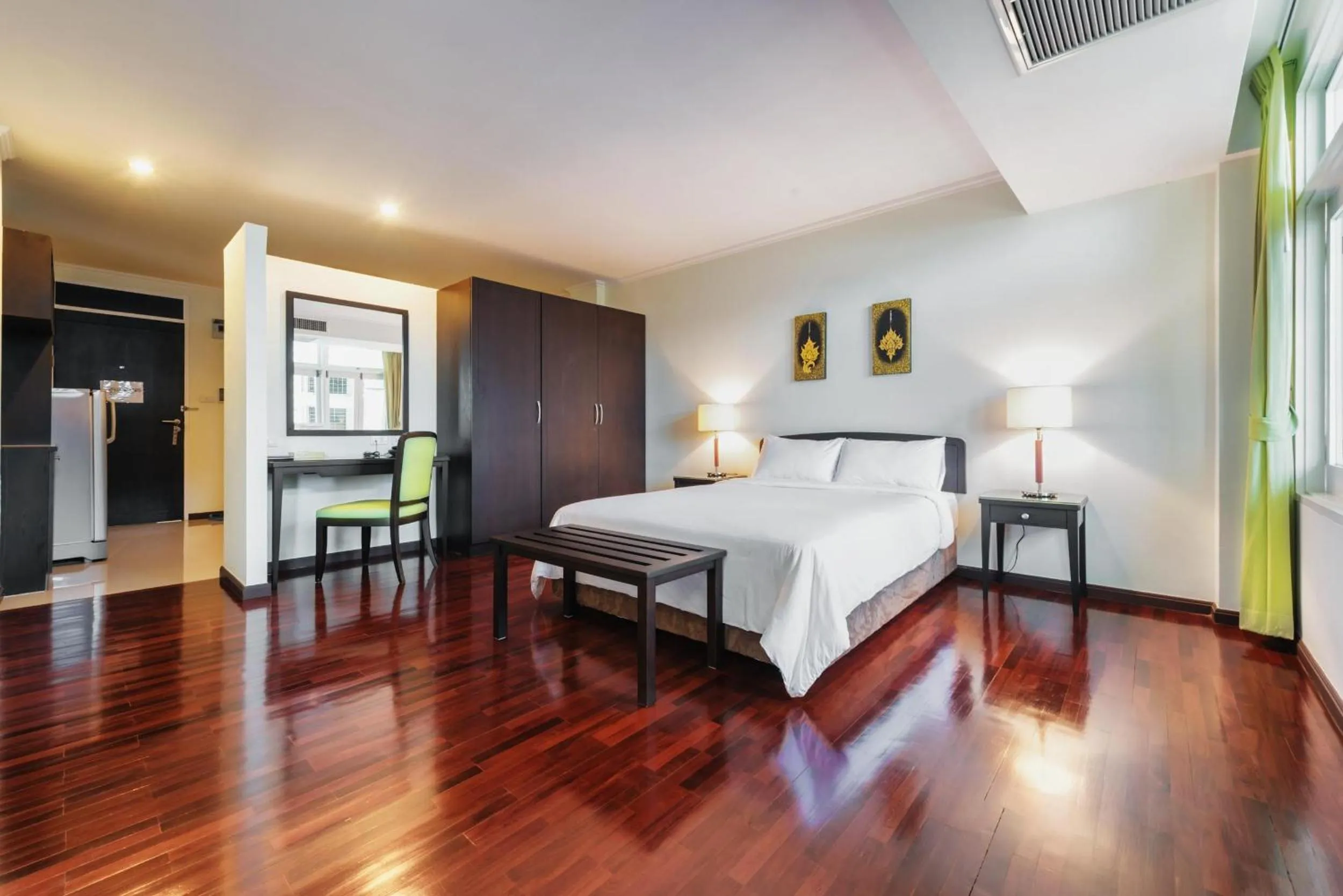 Photo of the whole room, Bed in Capital Mansion - SHA Certified