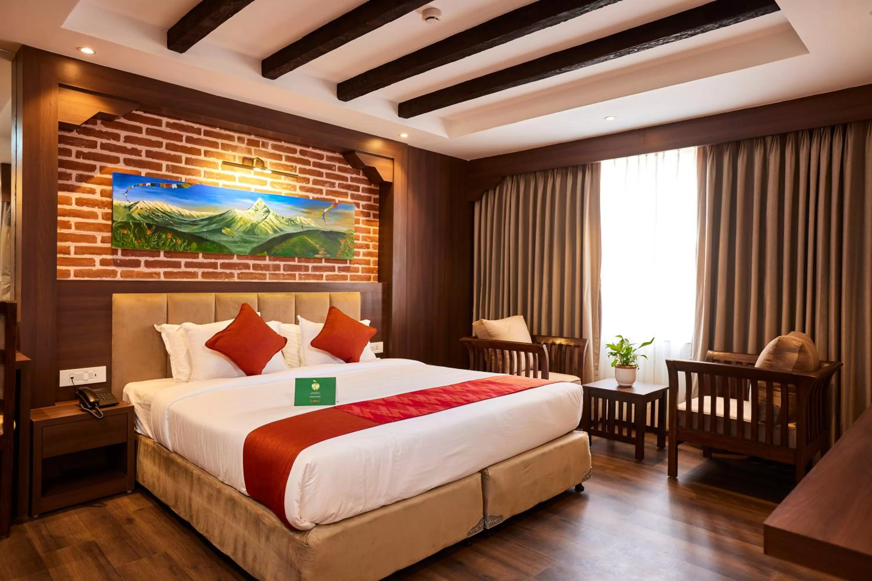 Photo of the whole room, Bed in Kantipur Village