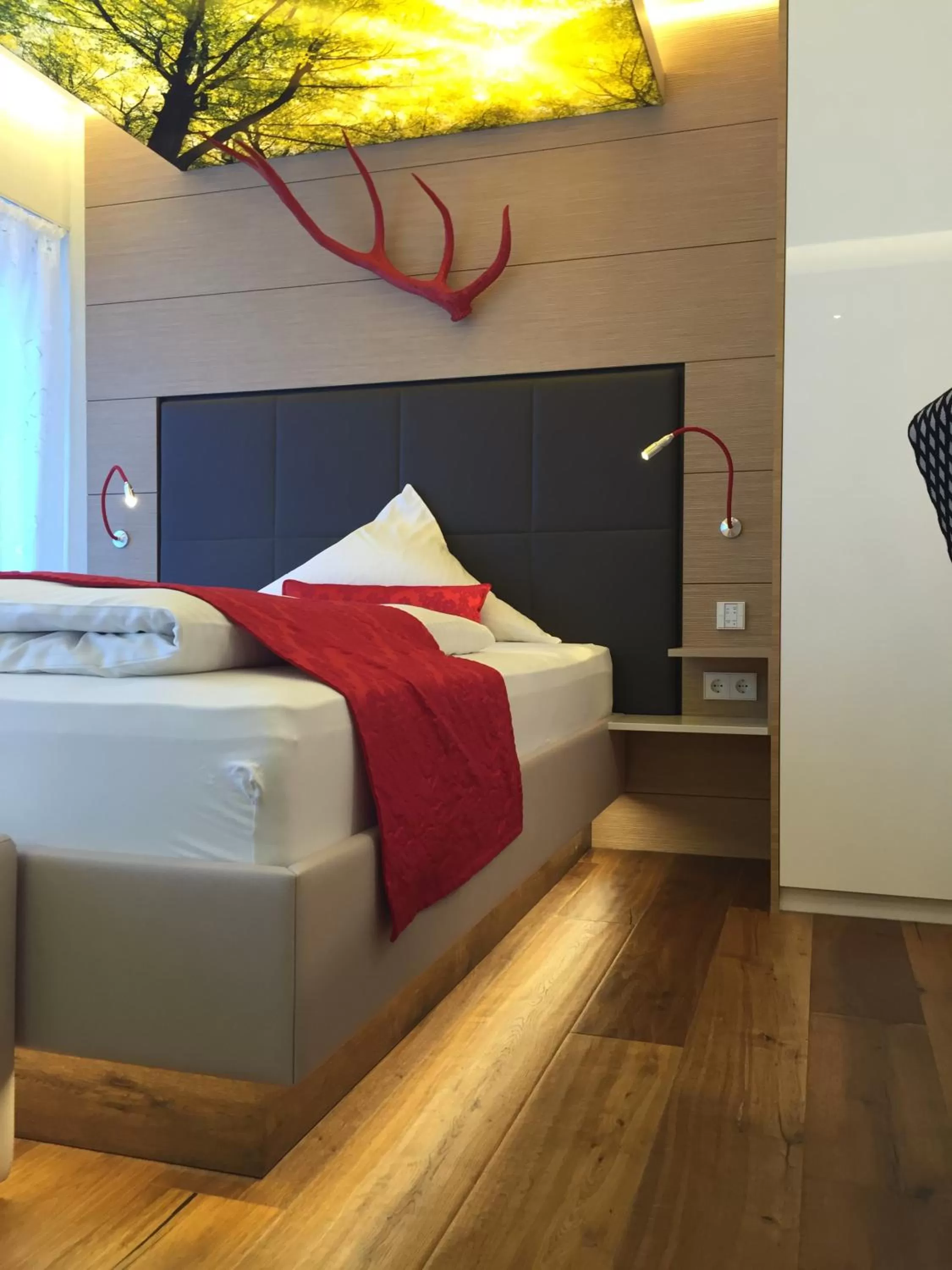 Bed in Hotel Restaurant Jaegersteig