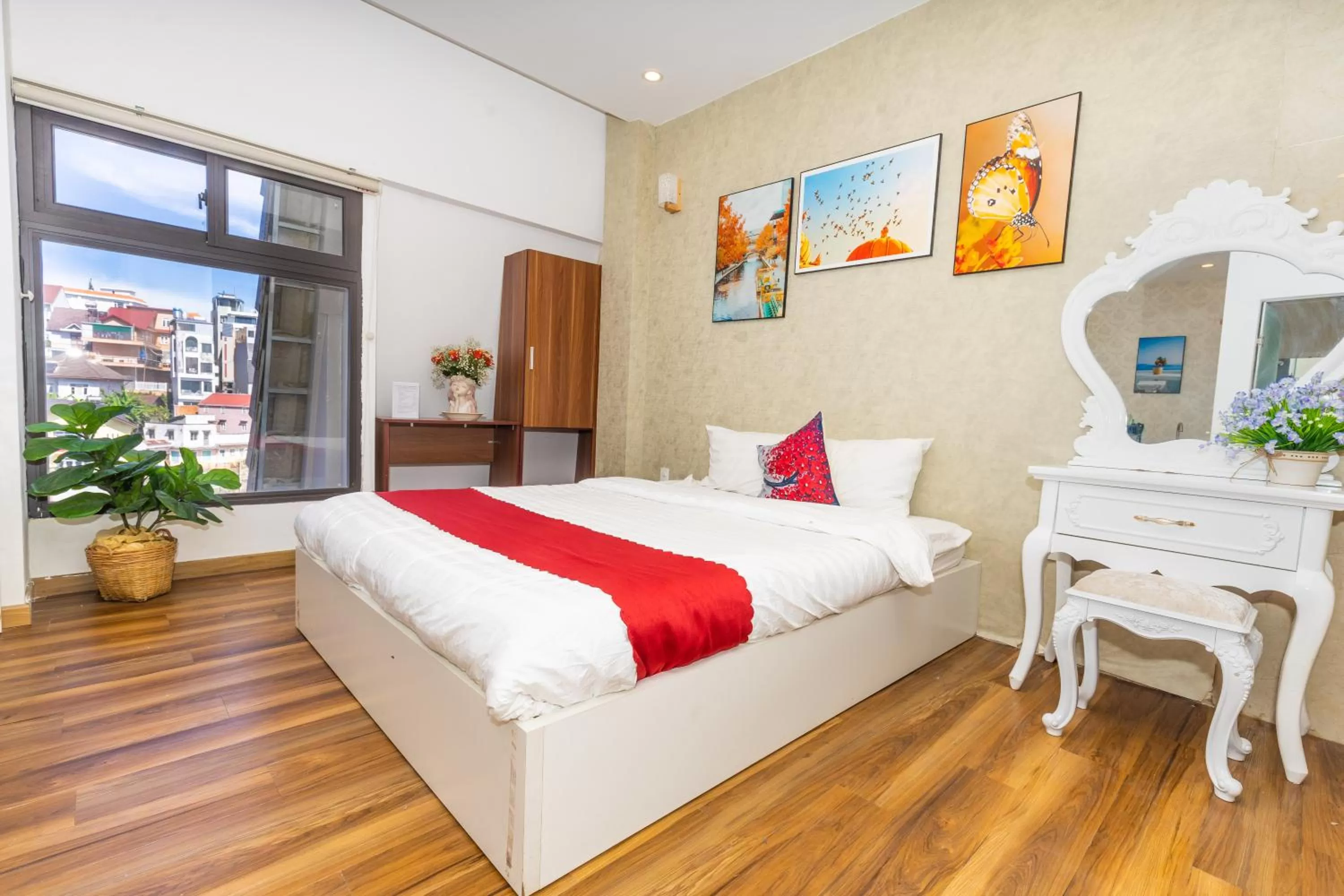 Bed in Ngàn Phố Studio & Love Hotel